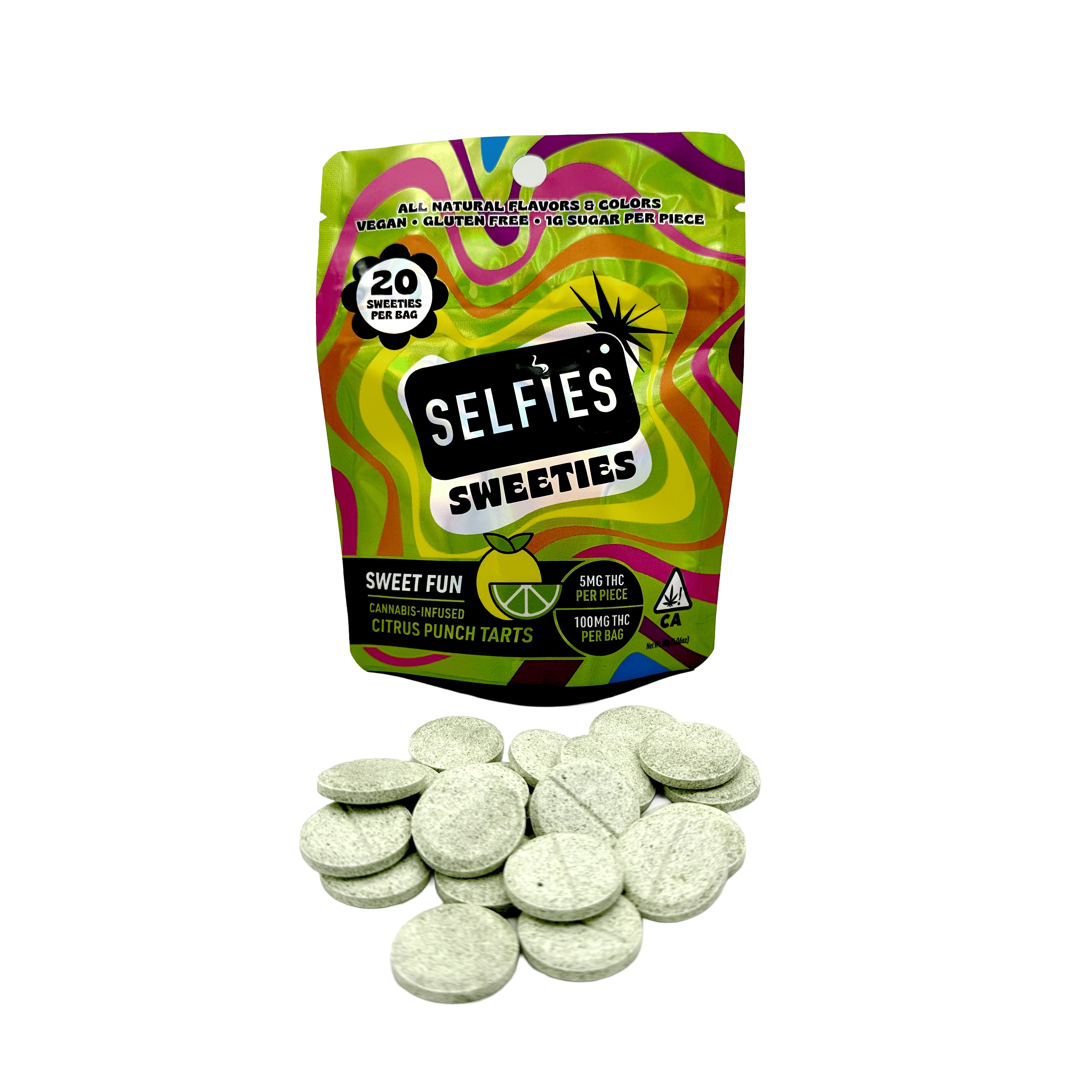 Citrus Punch  - 100mg Tarts 20pk - Selfies - Smarties - Sativa - $16 - Edibles