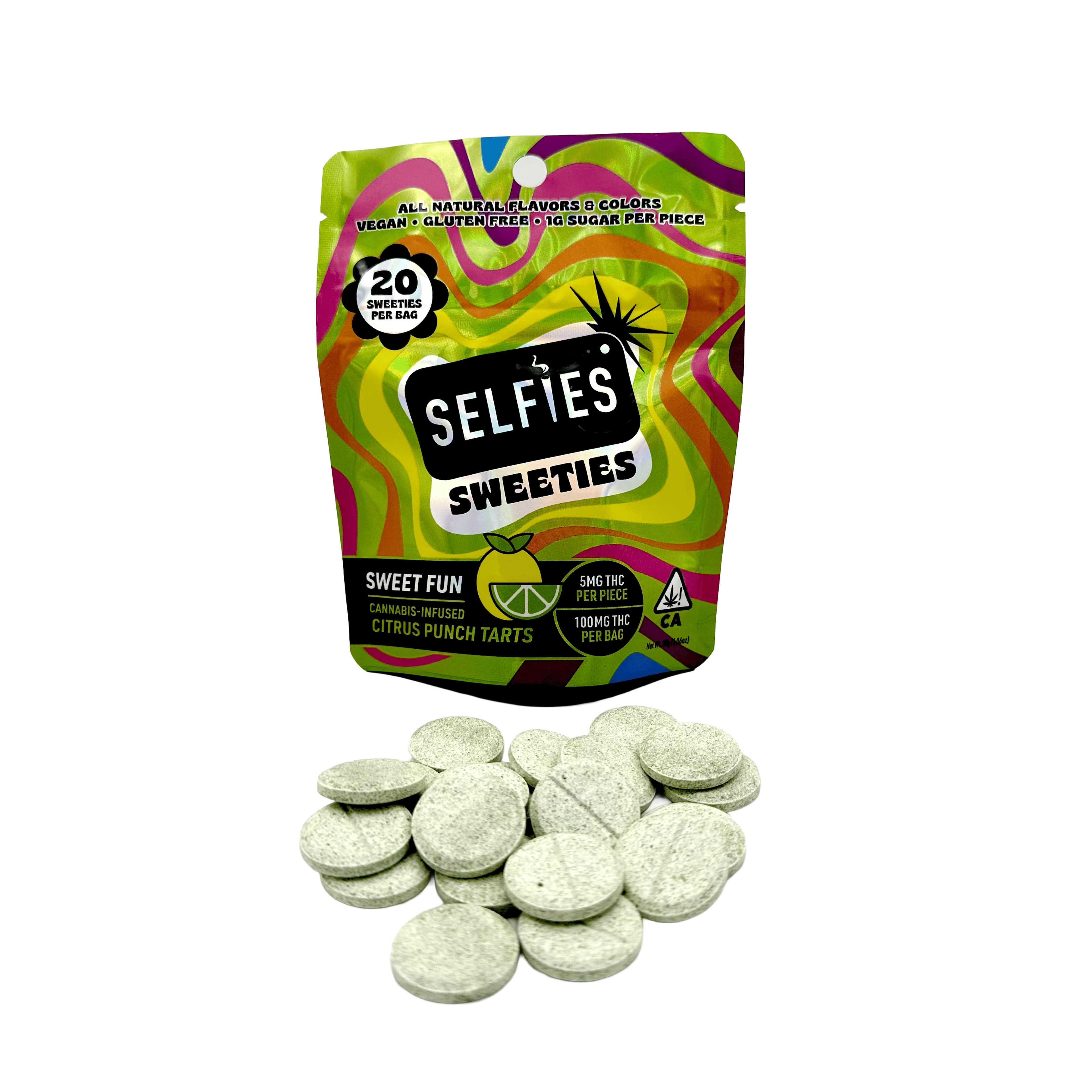 Citrus Punch - 100mg Tarts 20pk - Selfies - Smarties - Sativa - $16 - Edibles