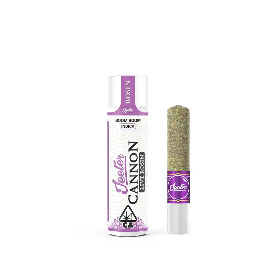 Boom Boom (I) | Live Rosin Infused Cannon - 1.3g - Jeeter -  - $35 - Infused Pre-Rolls