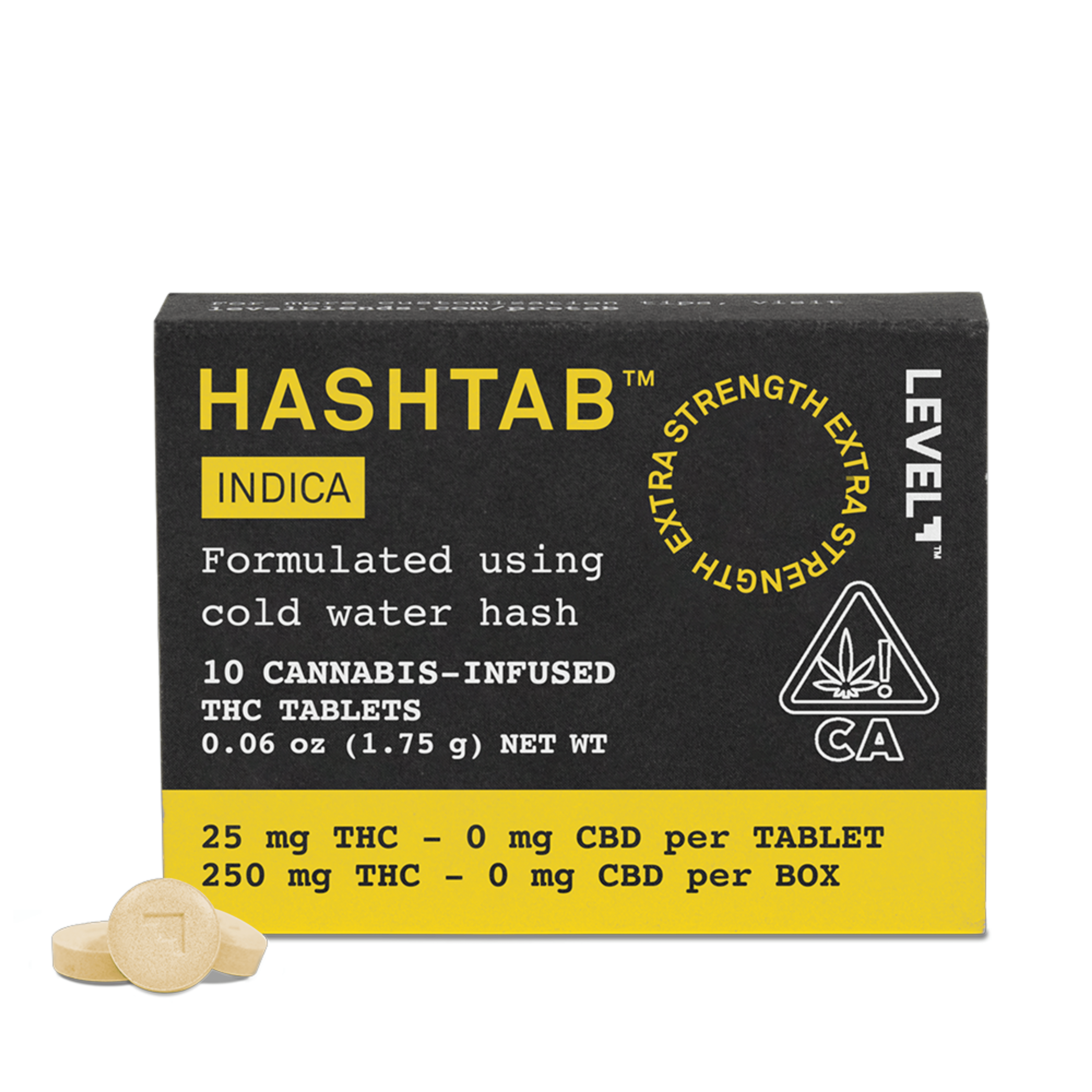 Indica Hashtab (250Mg) (10Pk) - Level - null - $26 - Pill