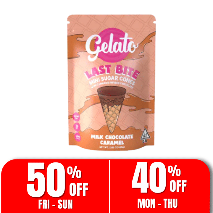 Gelato Last Bite Mini Sugar Cones | Milk Chocolate Caramel - Gelato -  - $15 - Edibles