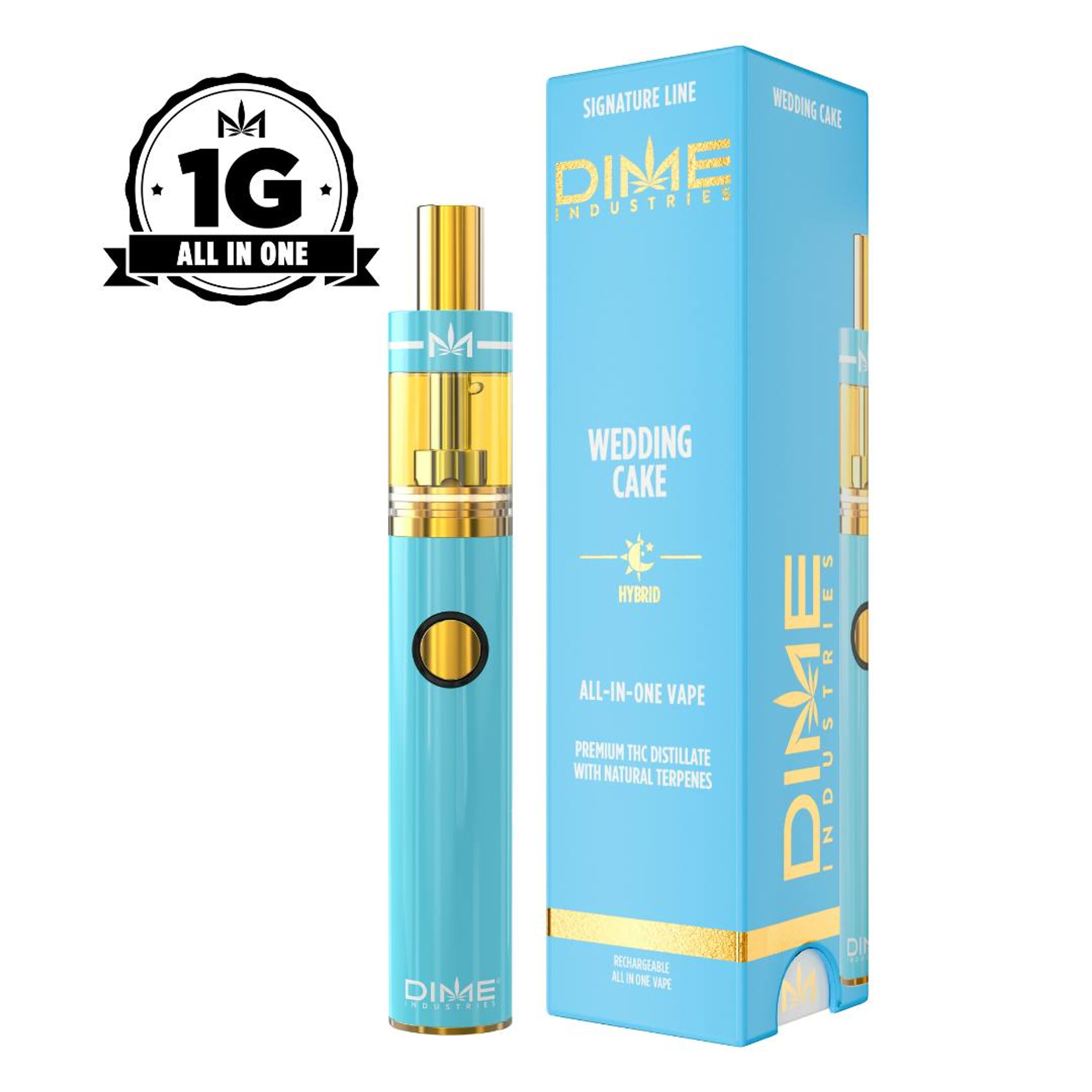 Wedding Cake 1000mg All in One Device - Dime Industries - - $28.81 - Vapes