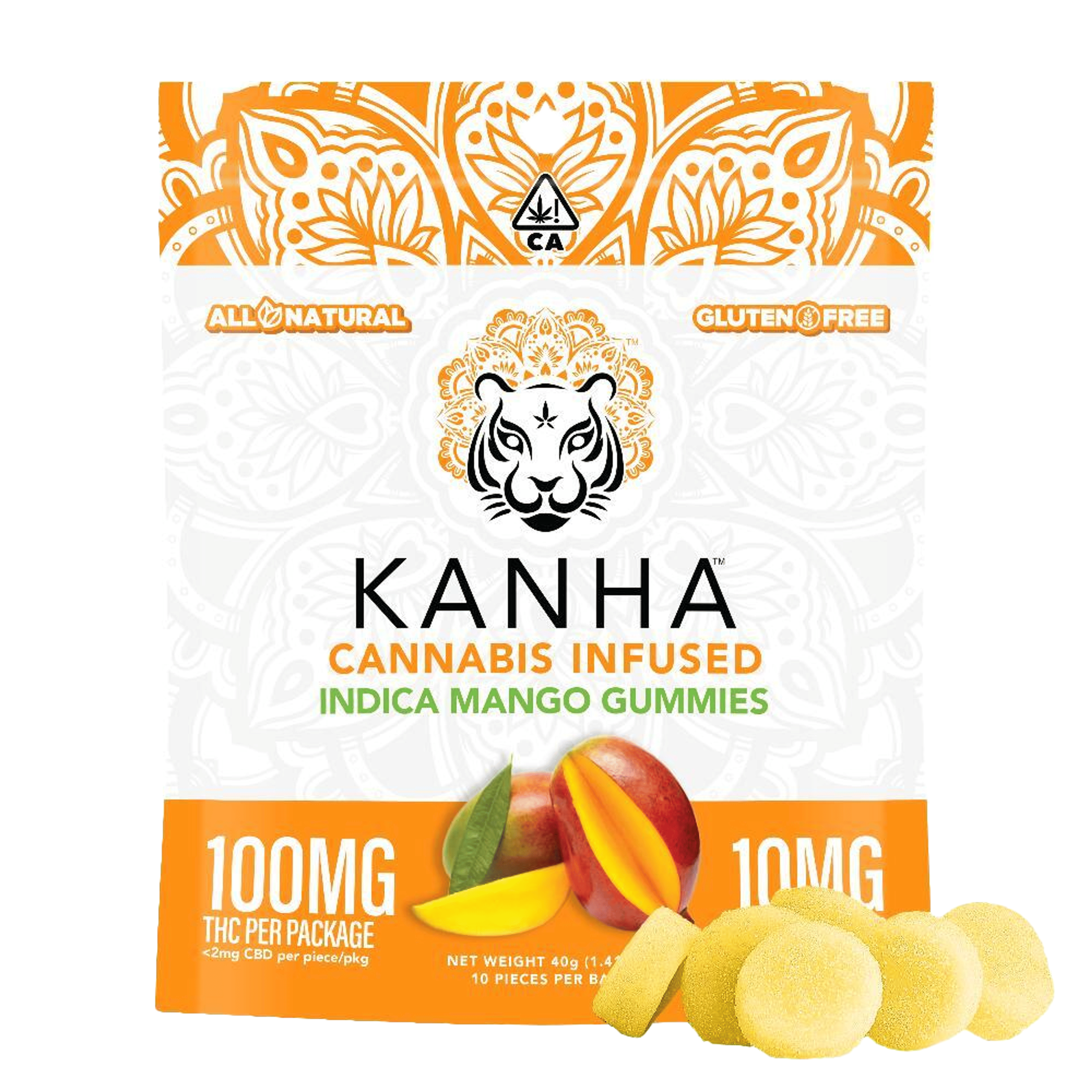 Mango Gummies (100Mg) (10Pk) - Kanha - null - $15 - Edible