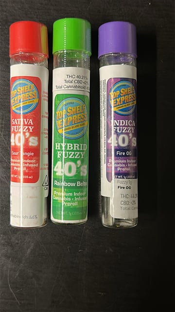 ^Strawberry Cough Fuzzy 40s Premium Indoor Infused Preroll (1g)**SUPER BLOW OUT**