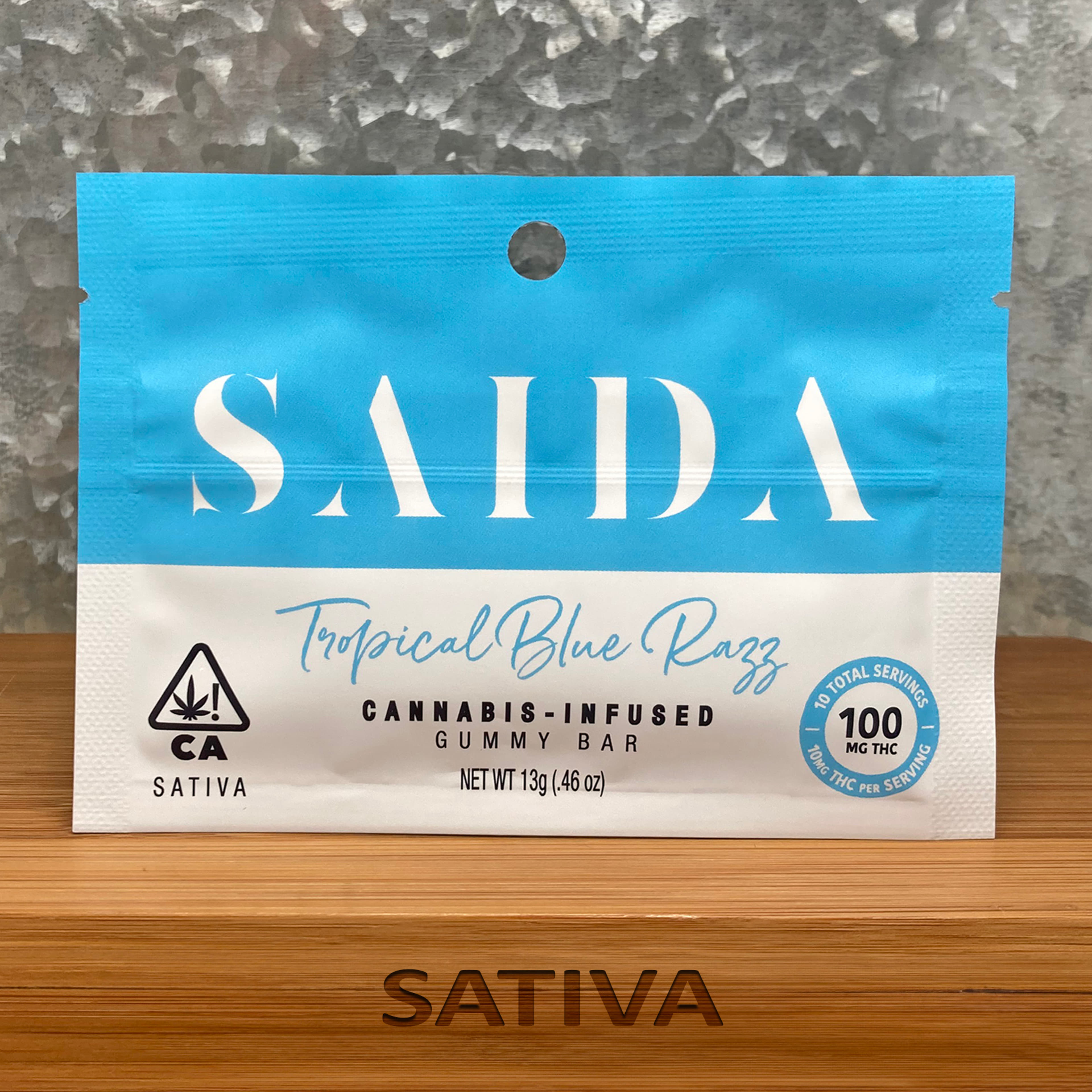 Tropical Blue Razz 100mg - Saida - - $10 - Edible