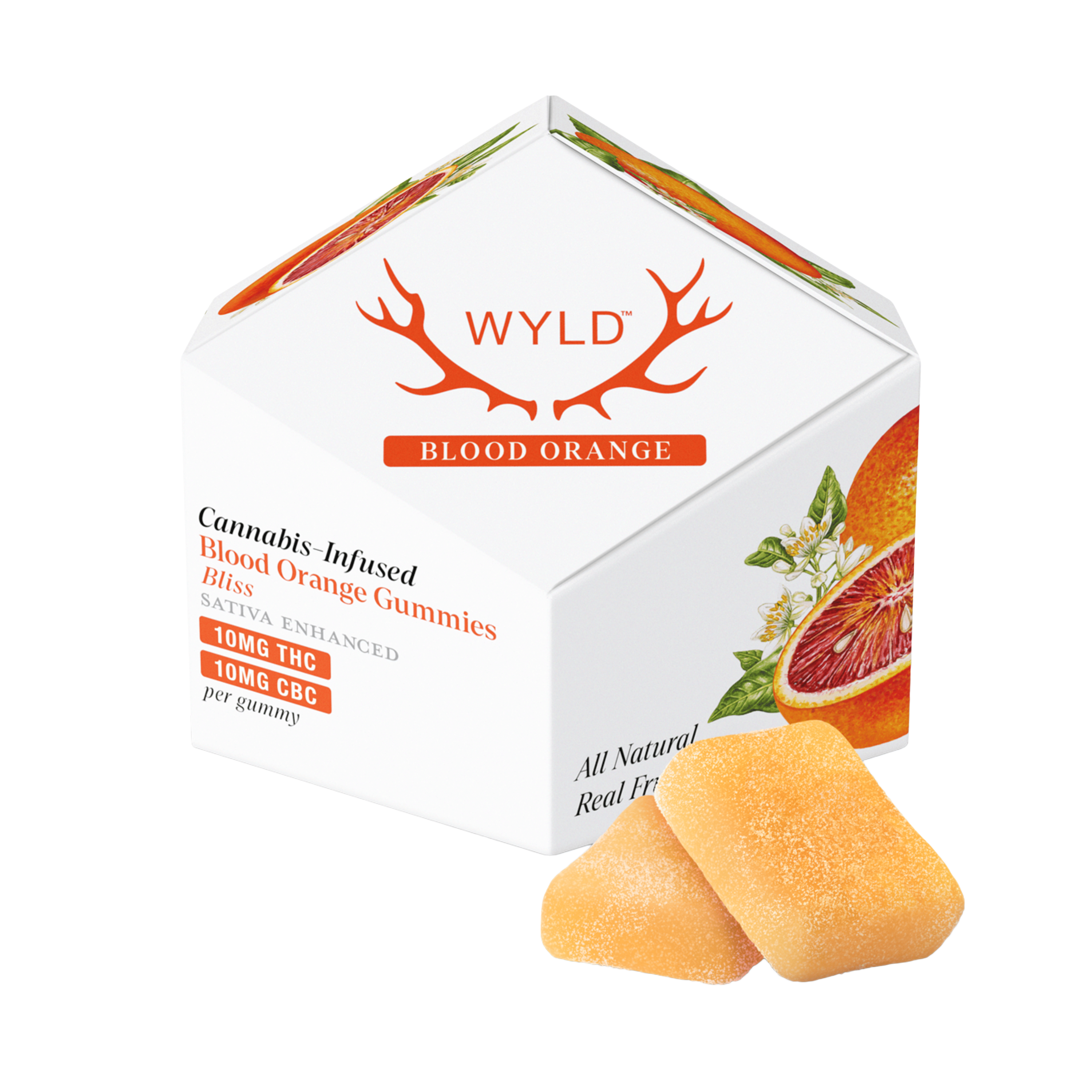 Blood Orange Gummies - 1:1 THC:CBC - WYLD - - $17 - Edibles