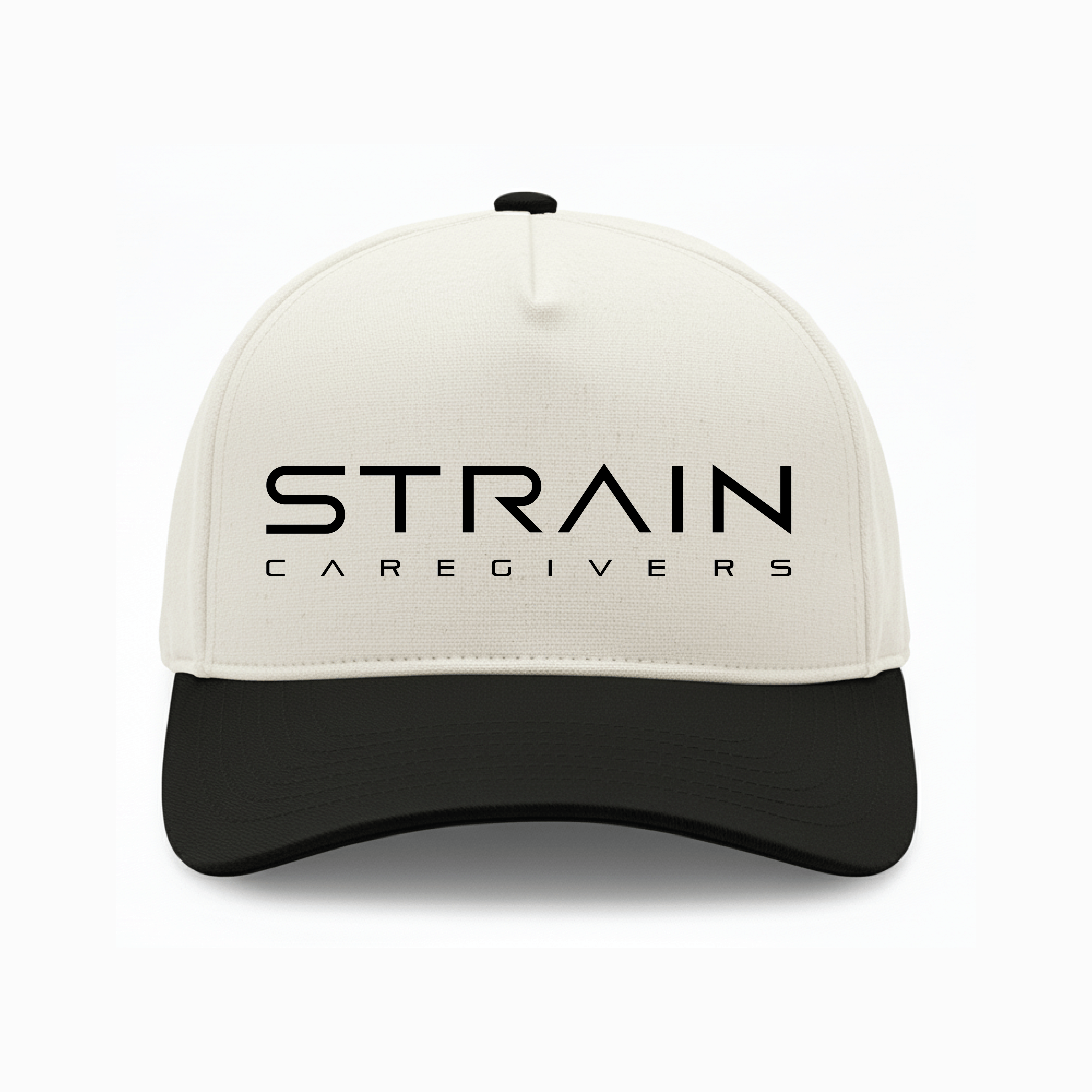 Strain Two-Tone Snapback Hat - Natural/Black - Strain Caregivers -  - $17.99 - Merch