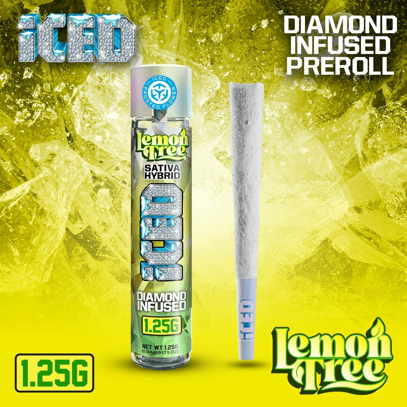 Lemon Tree - Infused Pre-Roll - ICED - 1.25g (Single) - $14.99 - Infused Pre-Rolls