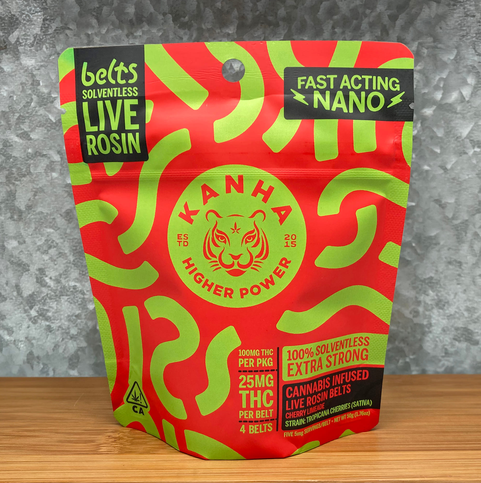 Cherry Limeade Rosin Belts 100mg - Kanha -  - $28 - Edible