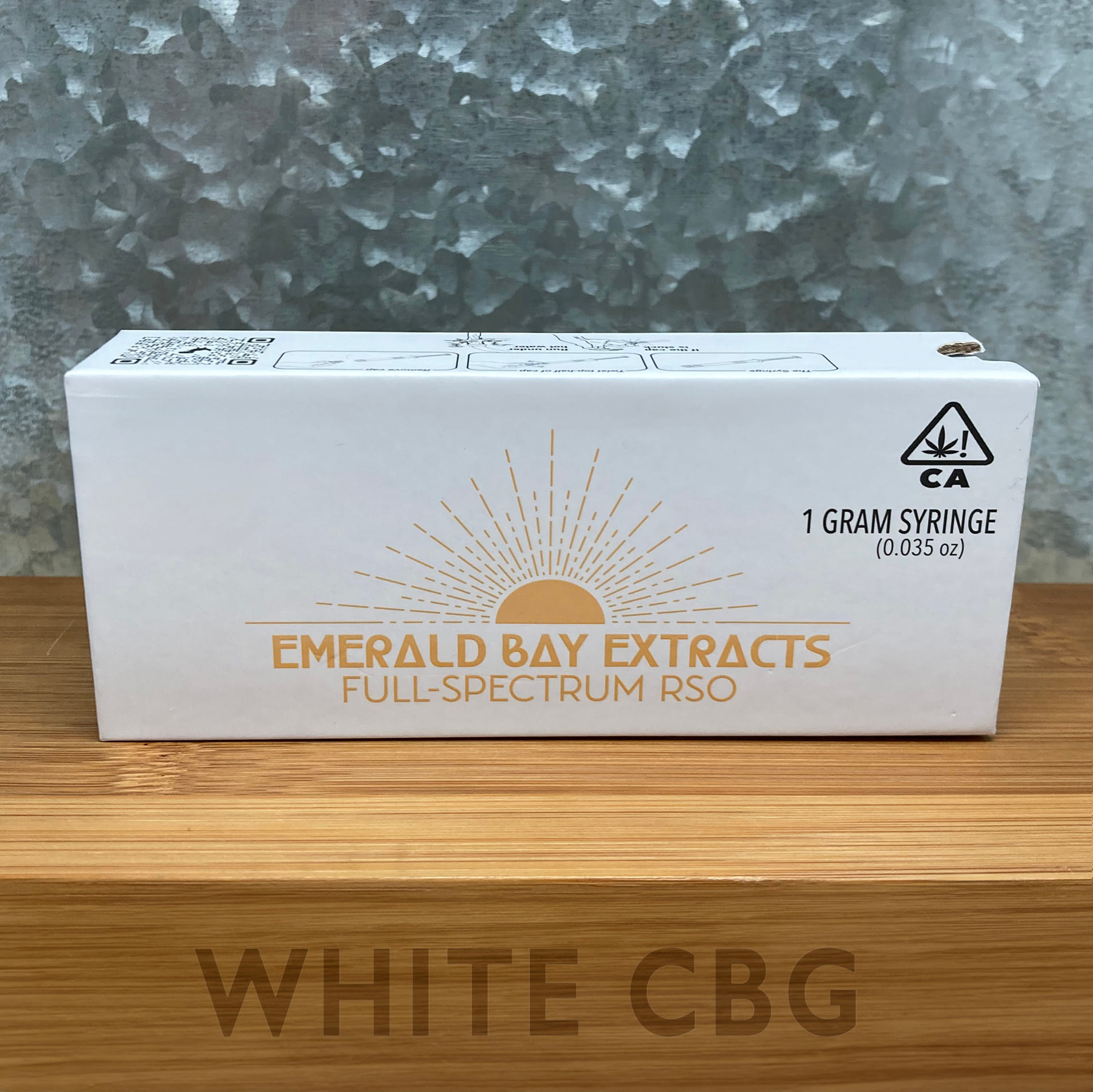 White CBG RSO 1g Syringe - Emerald Bay -  - $50 - Concentrates
