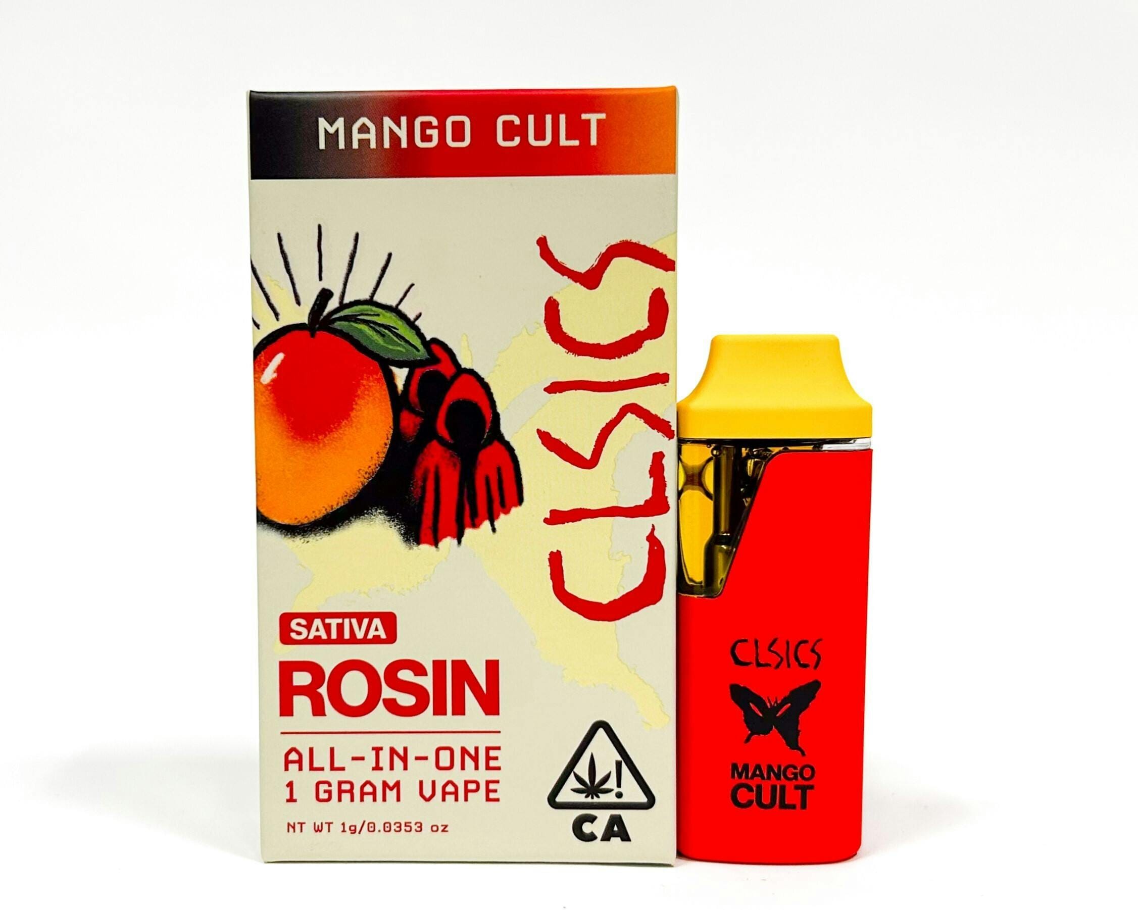 CLSICS: Mango Cult - LIVE ROSIN ALL IN ONE VAPE 1g - CLSICS -  - $60 - All-In-One Pens