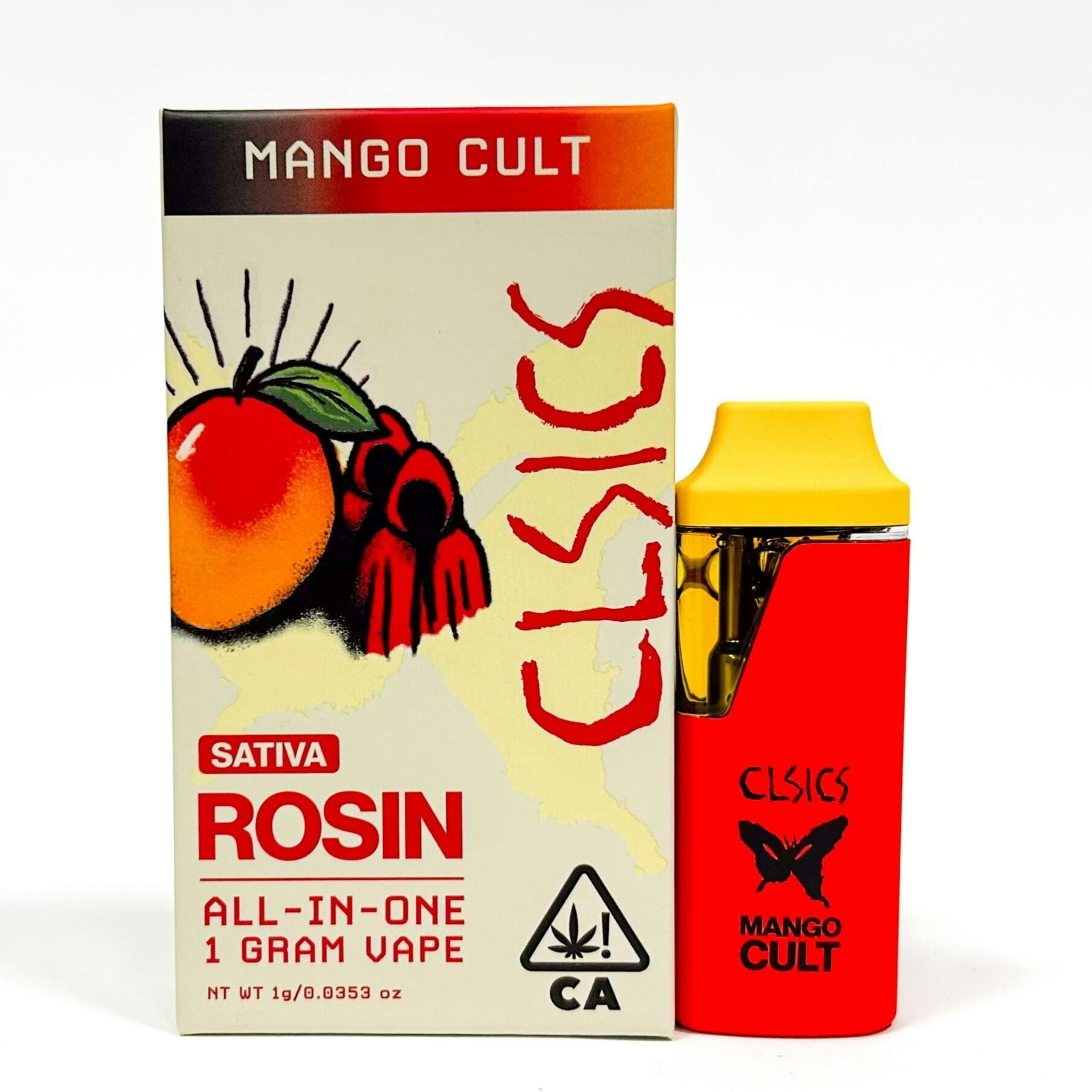 CLSICS: Mango Cult - LIVE ROSIN ALL IN ONE VAPE 1g - CLSICS - - $60 - All-In-One Pens