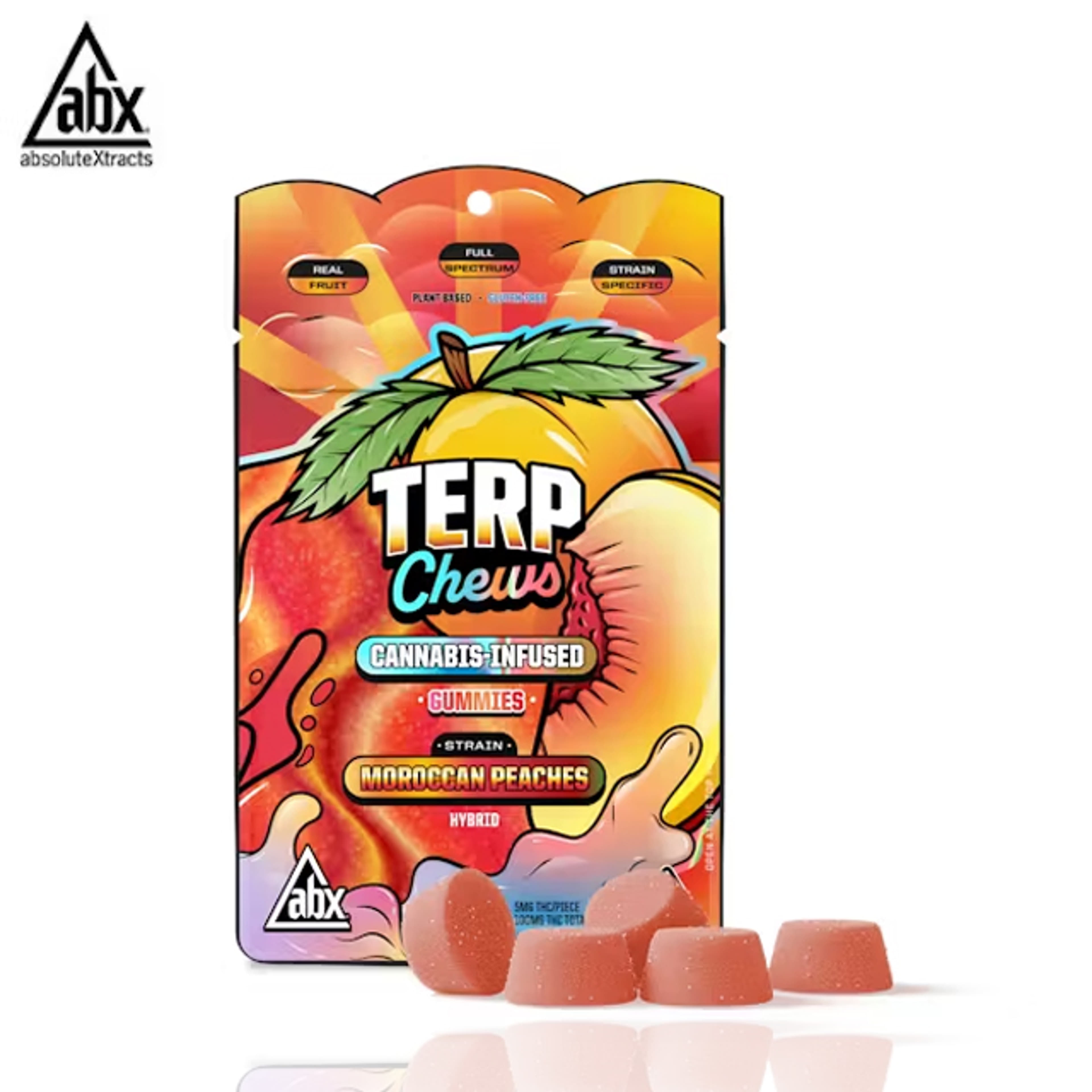 ABX - Moroccan Peaches - Terp Chews Gummies - 100mg - ABX - - $11.99 - Edibles