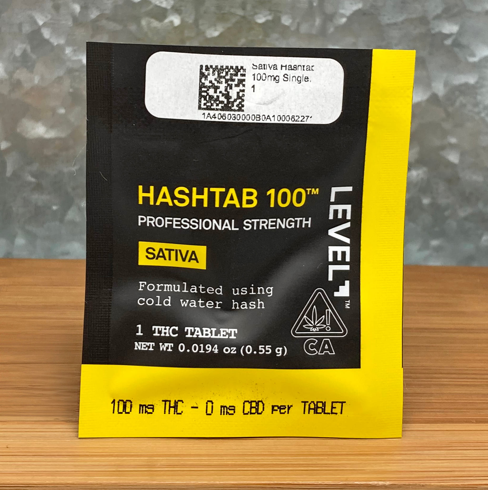Sativa 100mg Hashtab Single - LEVEL -  - $10 - Edible