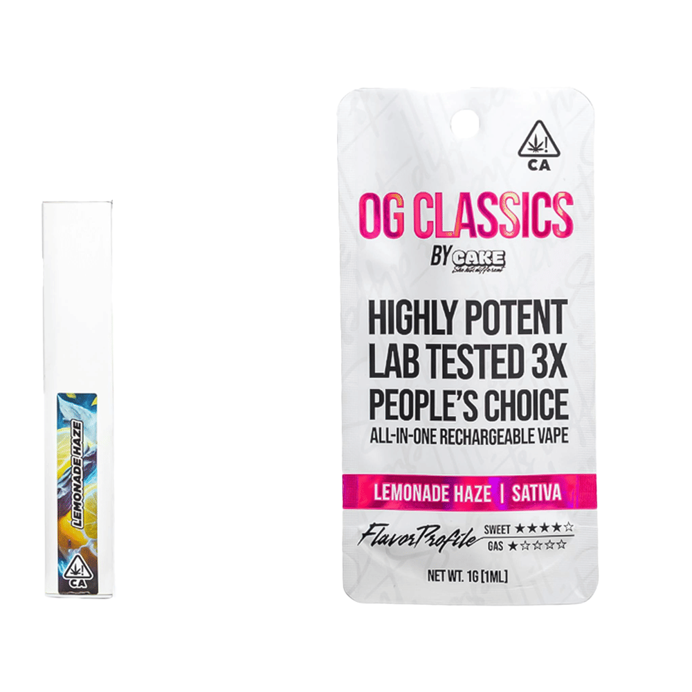Lemonade Haze OG Classics All-In-One Vape (1G) - Cake -  - $20 - Cartridge