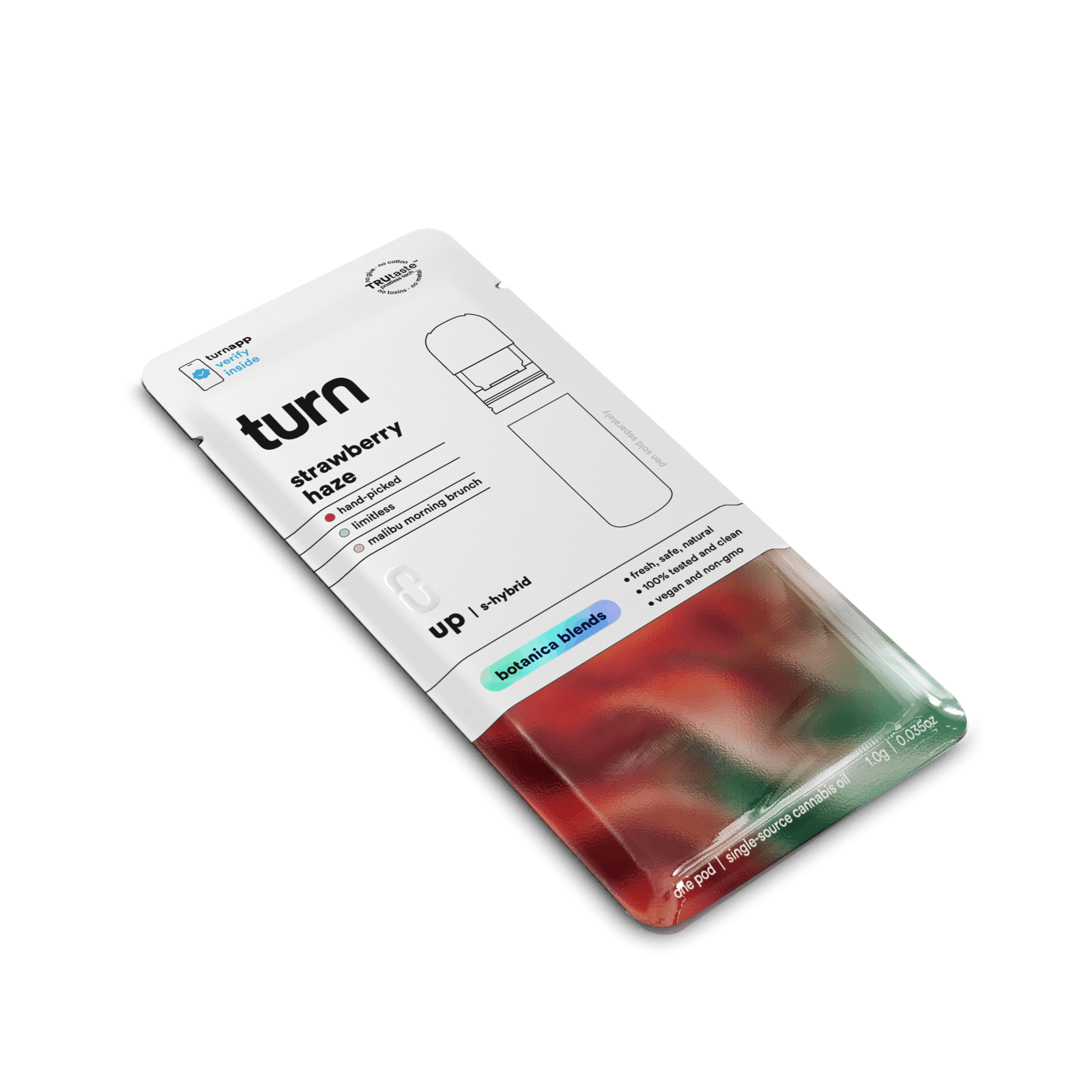 1.0g POD | strawberry haze | botanica blends | up | - Turn - - $35 - Vape Pens