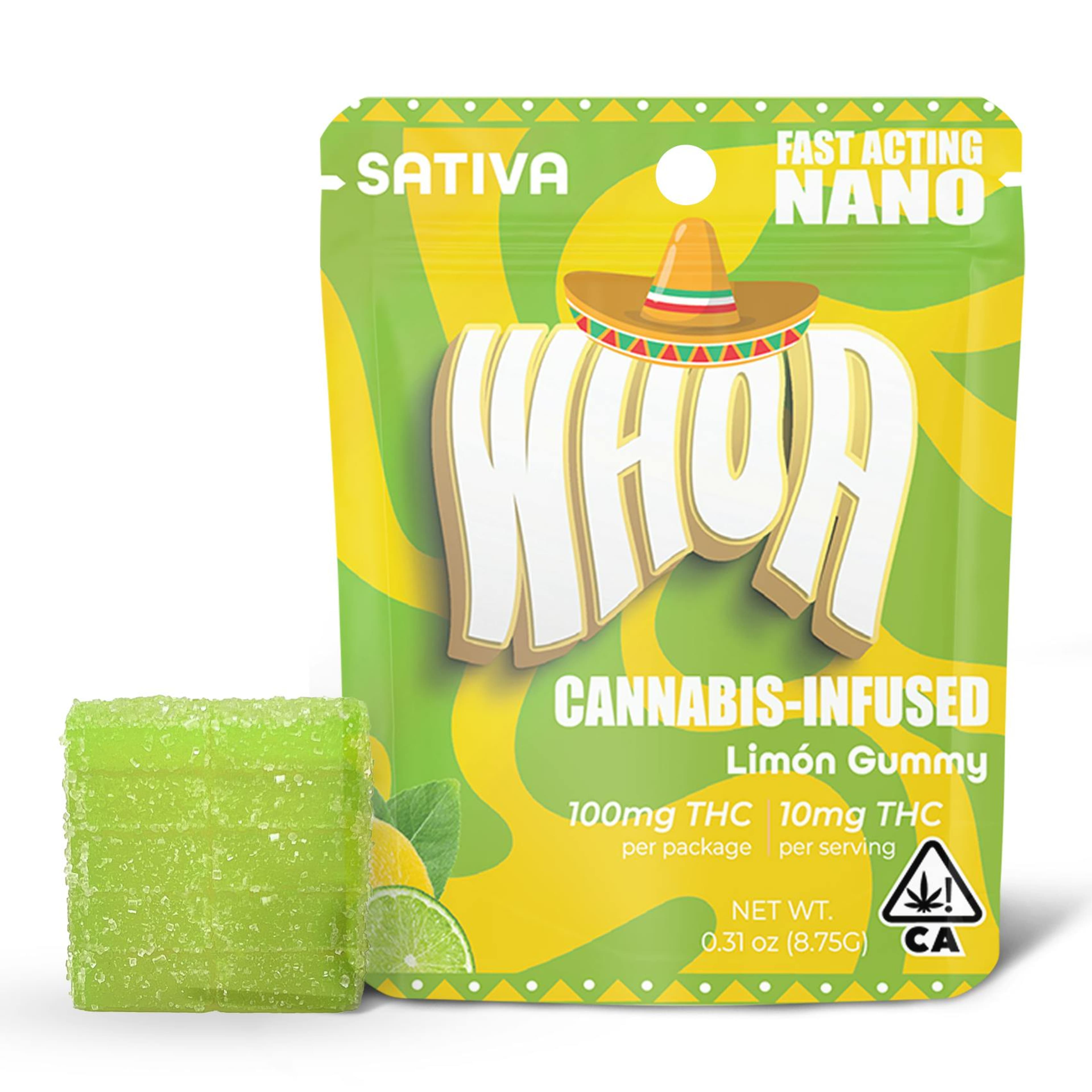 Limon Gummy 100mg - WHOA - null - $5 - Edible