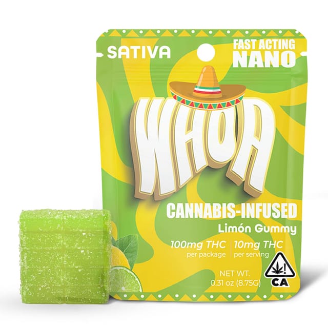 WHOA 100mg Edibles Gummy - Limon