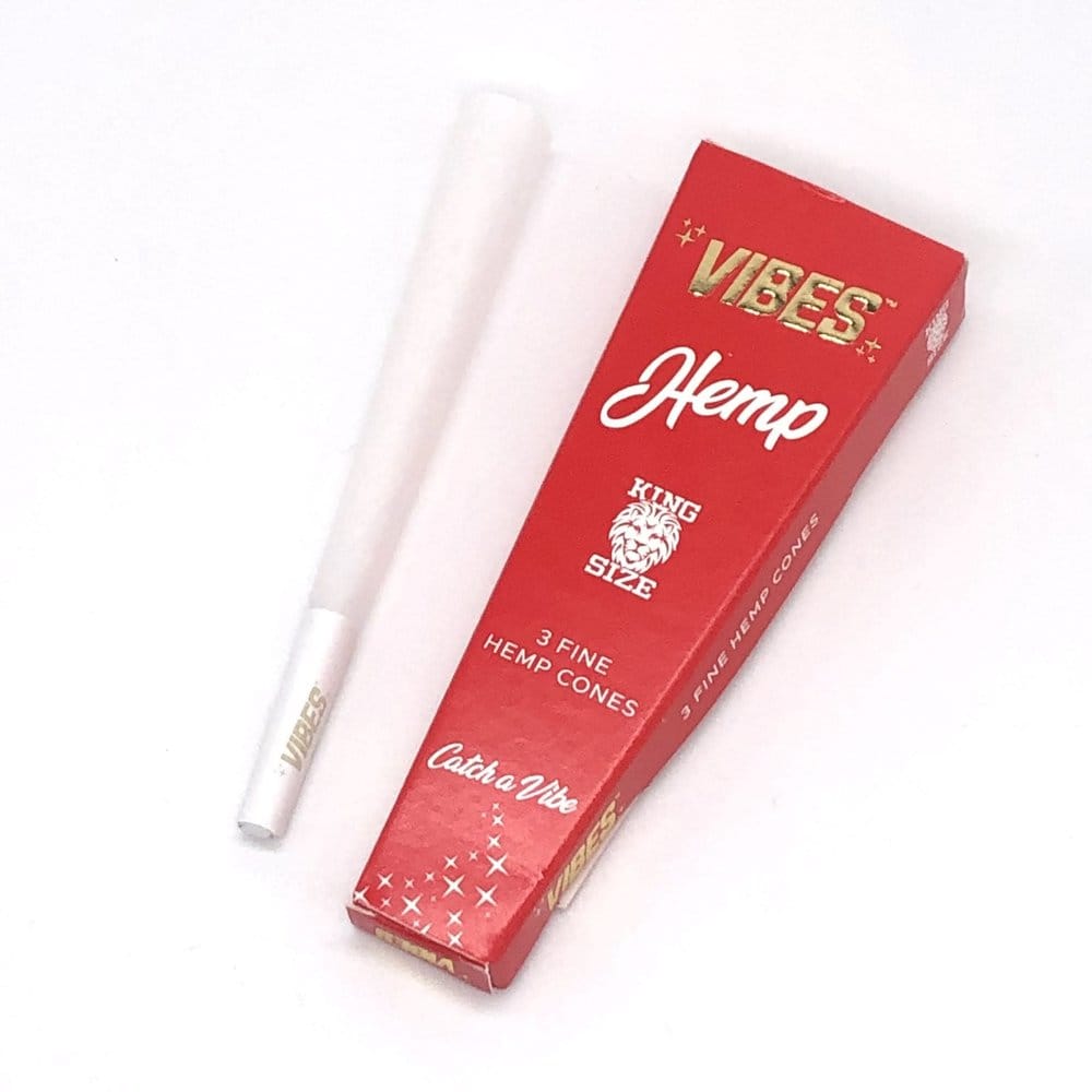 King Size Hemp Pre-Rolled Cones - 3-Pack - Vibes - 3-pack Cones - $2.30 - Papers / Rolling Trays / Accessories