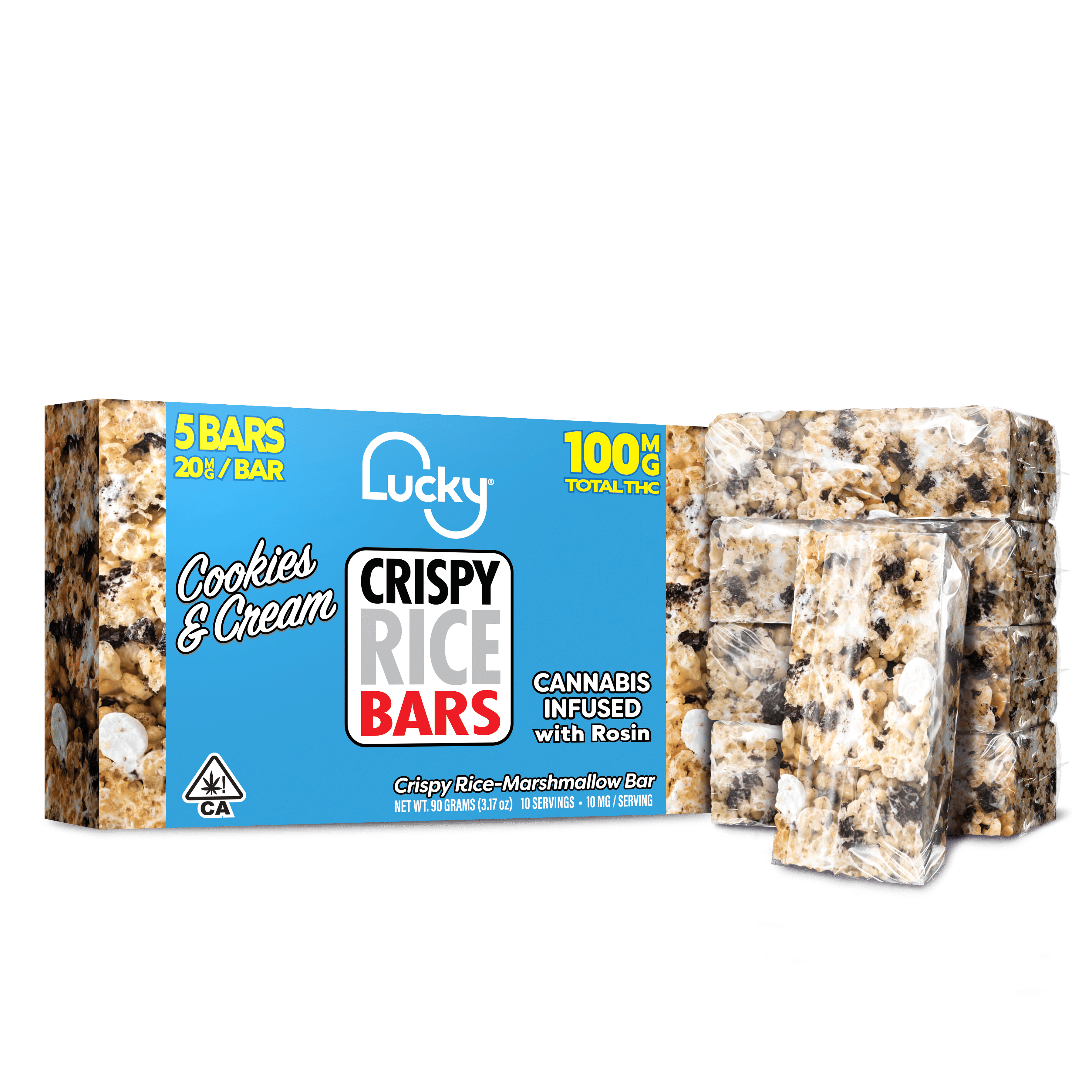 Lucky: Crispy Rice Bars Cookies & Cream