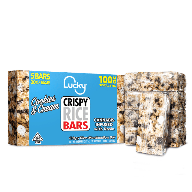 Lucky: Crispy Rice Bars Cookies & Cream