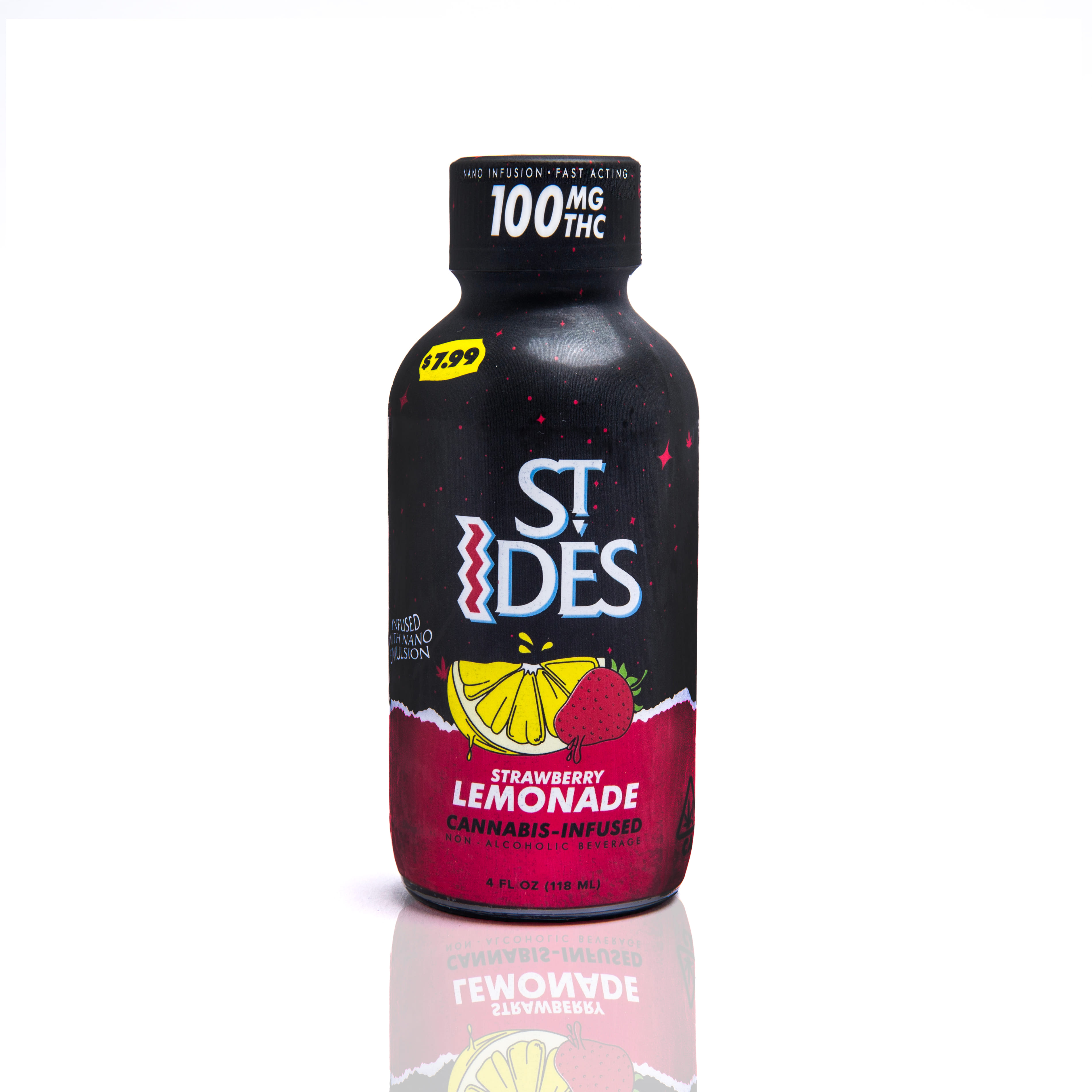 STRAWBERRY LEMONADE | 4OZ SHOT 100MG - ST IDES -  - $8 - Edibles