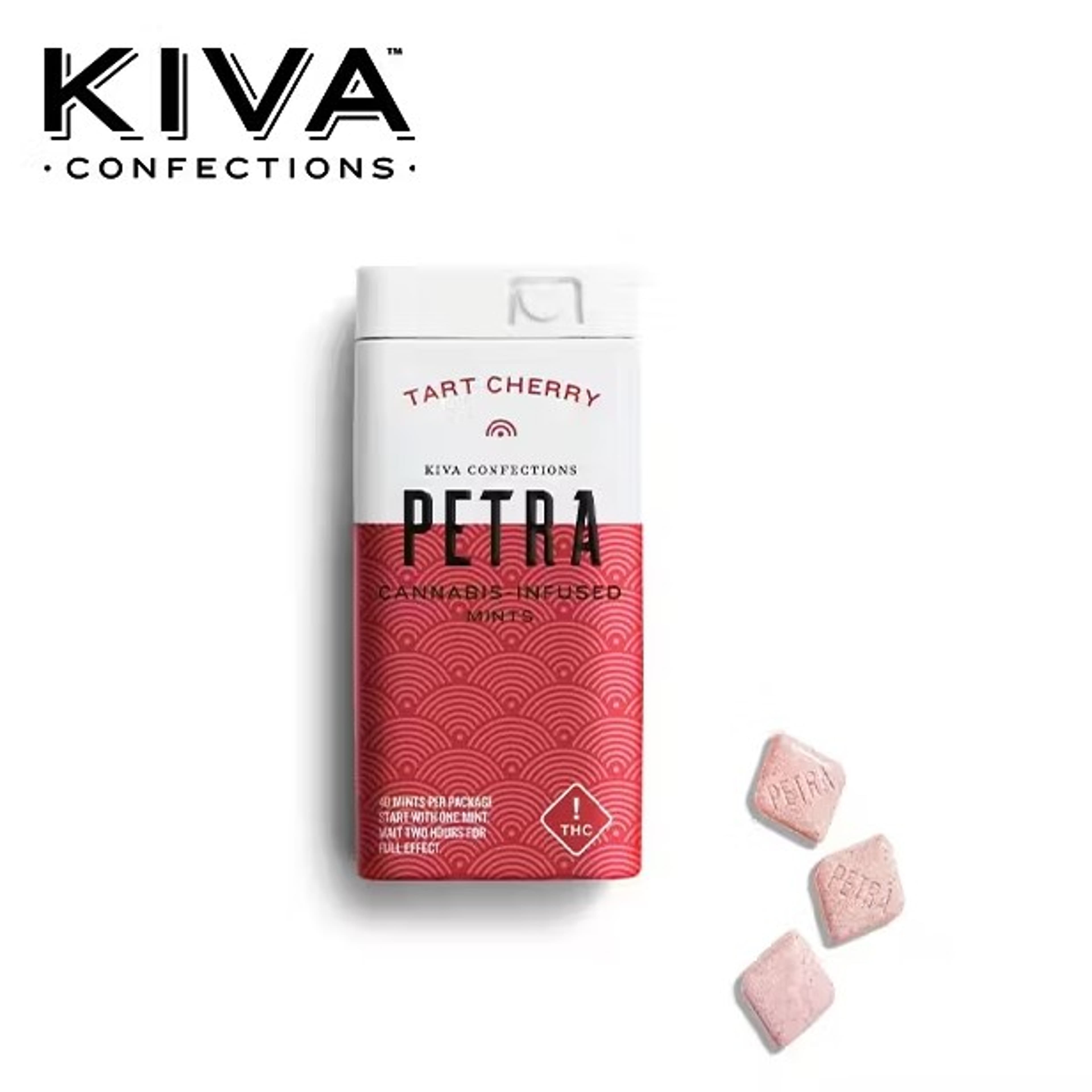 Petra - Tart Cherry (Sugar Free) - Mints - 100mg - Kiva - - $21.99 - Edibles