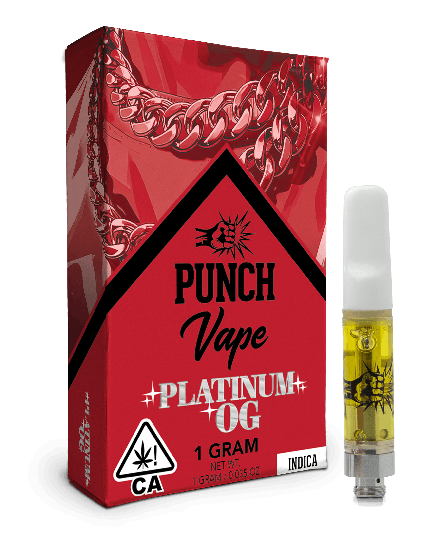 Punch- 510 Distillate Vape Cart - Platinum OG (1g) - Punch Edibles & Extracts -  - $20 - Cartridges