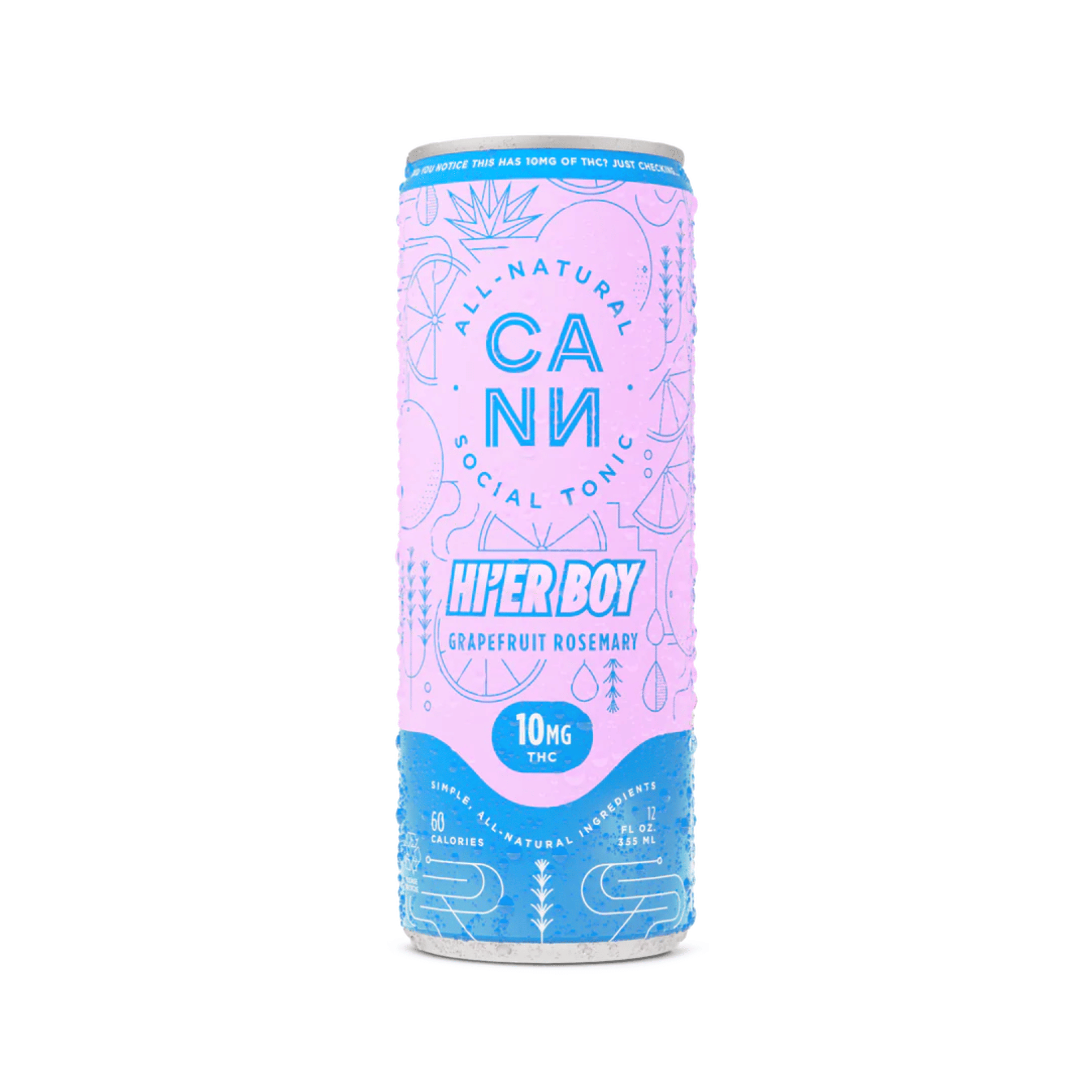 Hi-er Boys | Grapefruit Rosemary Single- 10mg - CANN Drinks -  - $8 - Beverages/Drinks