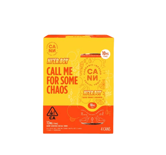 4-PACK HI'ER BOY BLOOD ORANGE CARDAMOM | CANN SOCIAL TONIC