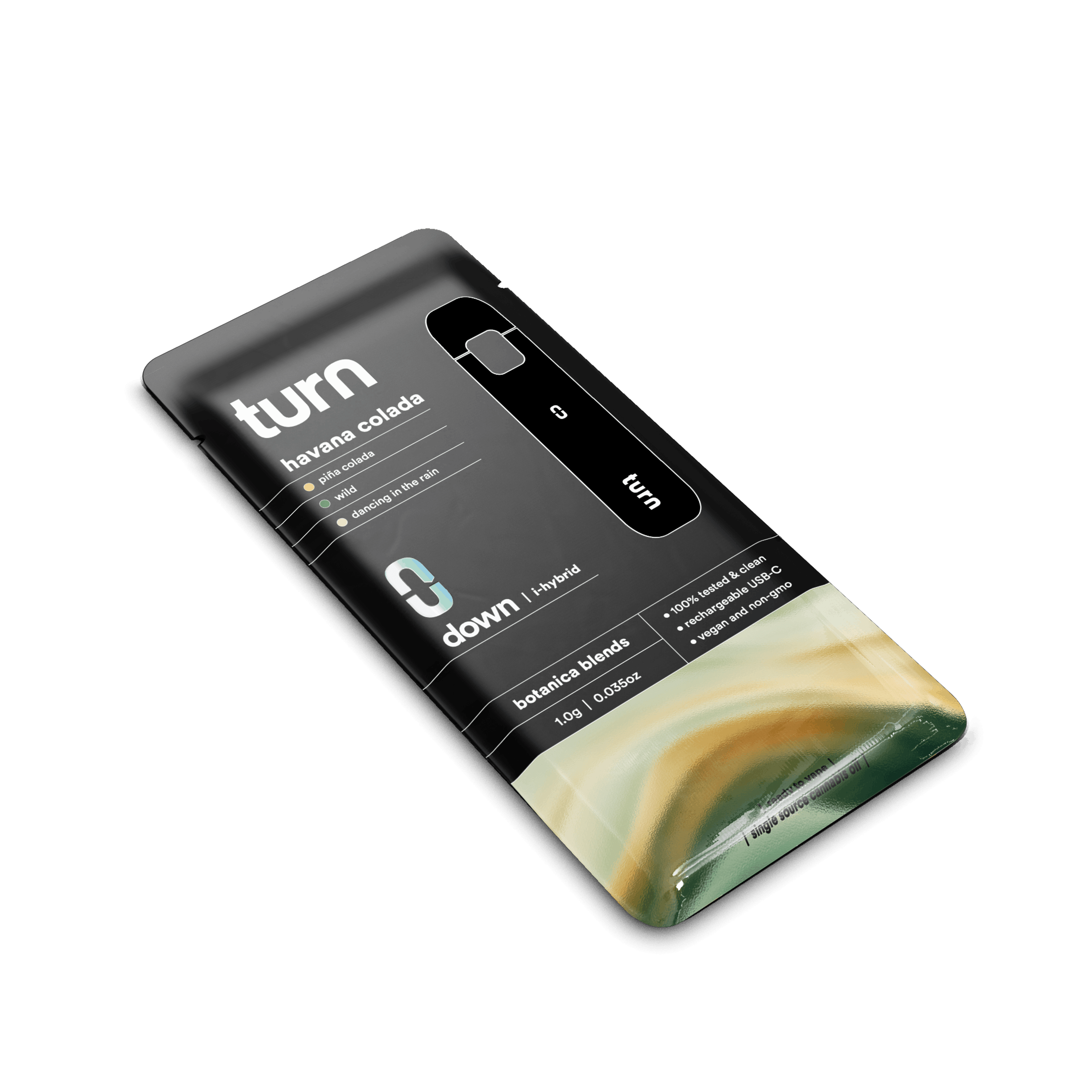 1.0g AIO | pina colada | botanica blends | down | - Turn - - $35 - Vape Pens