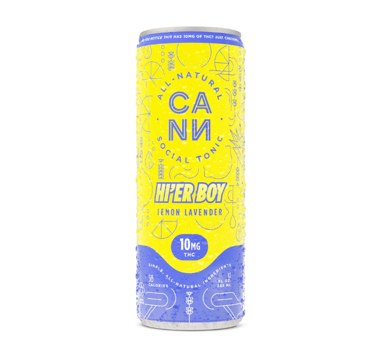 Single: Hi'er Boys Lemon Lavender - 10mg - CANN Drinks -  - $8.75 - Beverages/Drinks