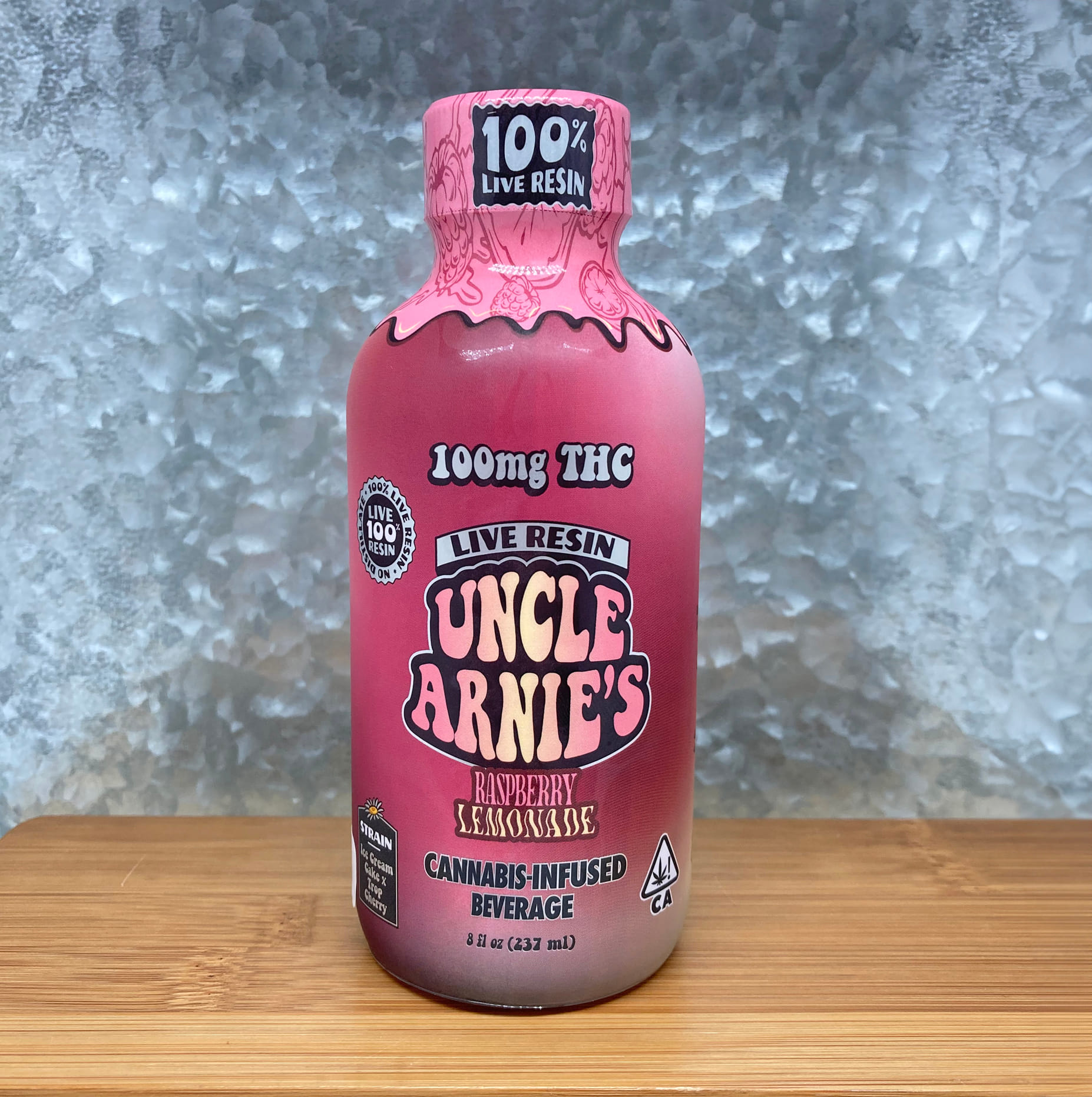 Raspberry Lemonade 100mg Live Resin - Uncle Arnie's -  - $16 - Drink