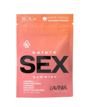 Peach Mango 100mg Before Sex Gummies - Lavinia -  - $20 - Edible