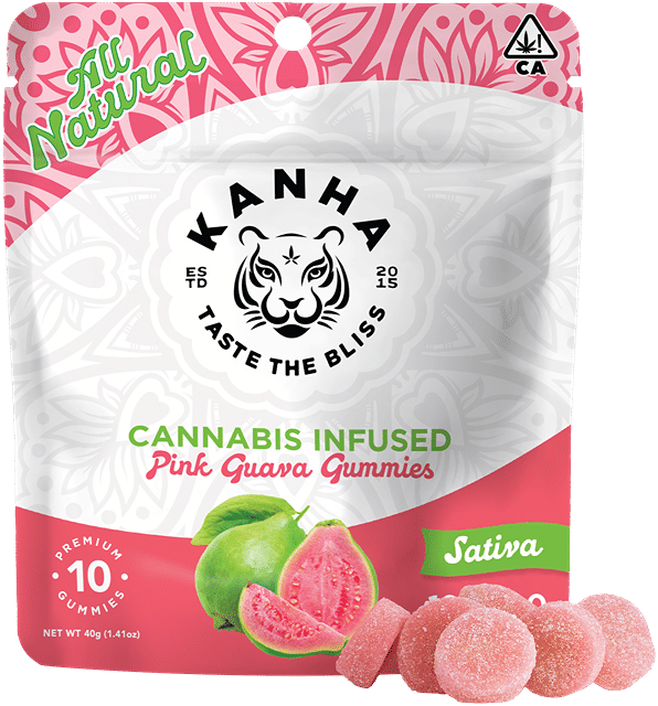 Kanha - Pink Guava - Sativa Gummies 100mg