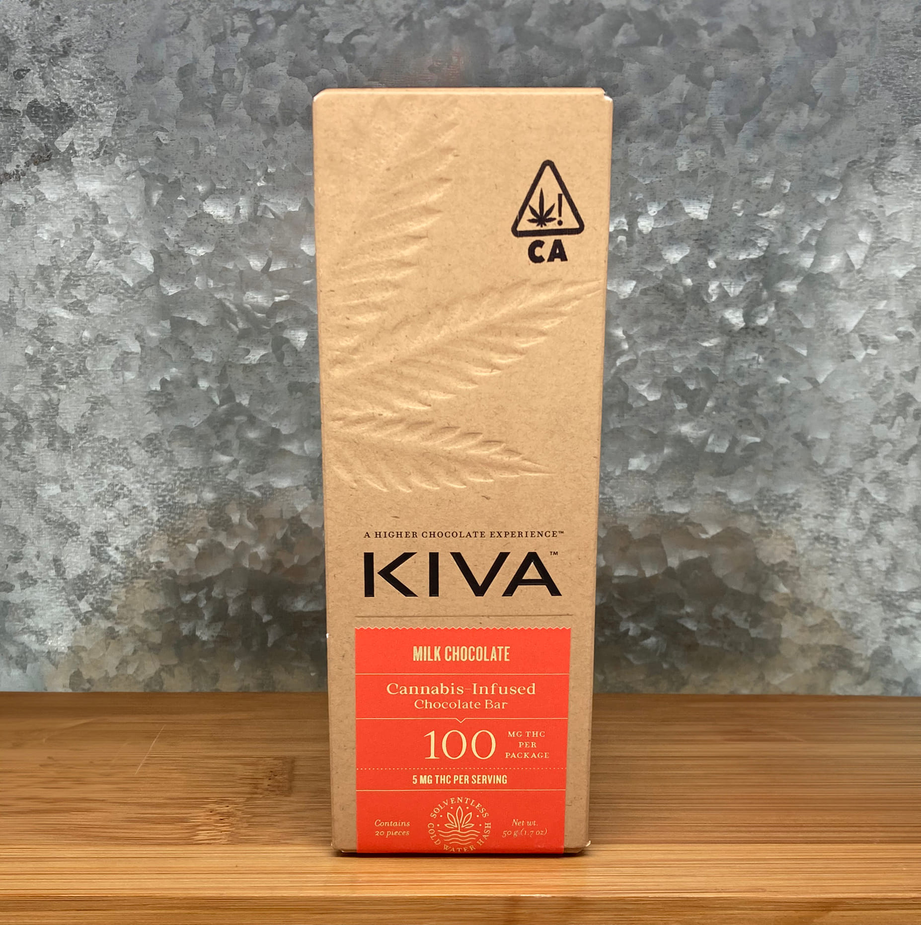 Milk Chocolate Bar 100mg - Kiva -  - $29 - Edible