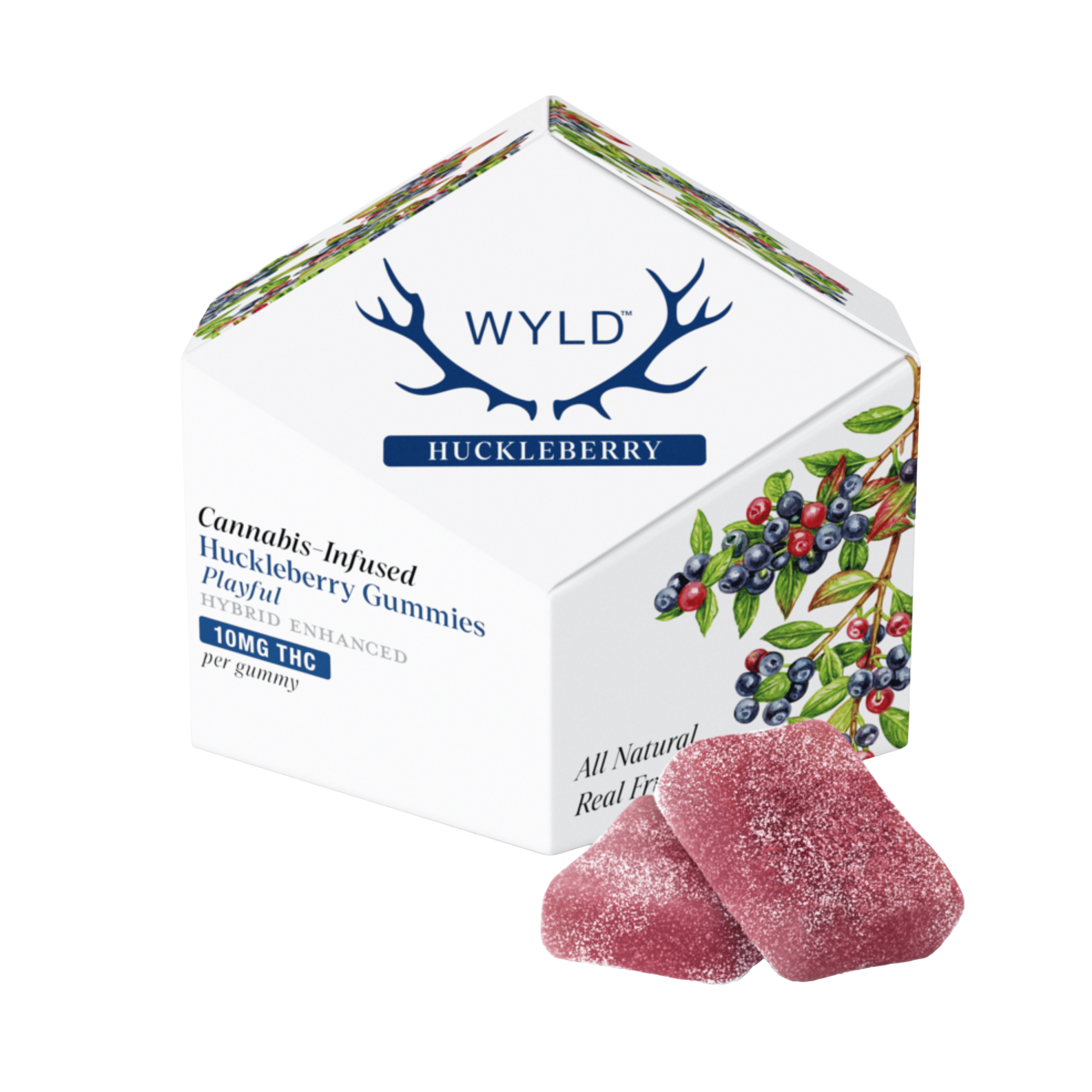 Hybrid Huckleberry Gummies - 100mg - WYLD -  - $15 - Edibles