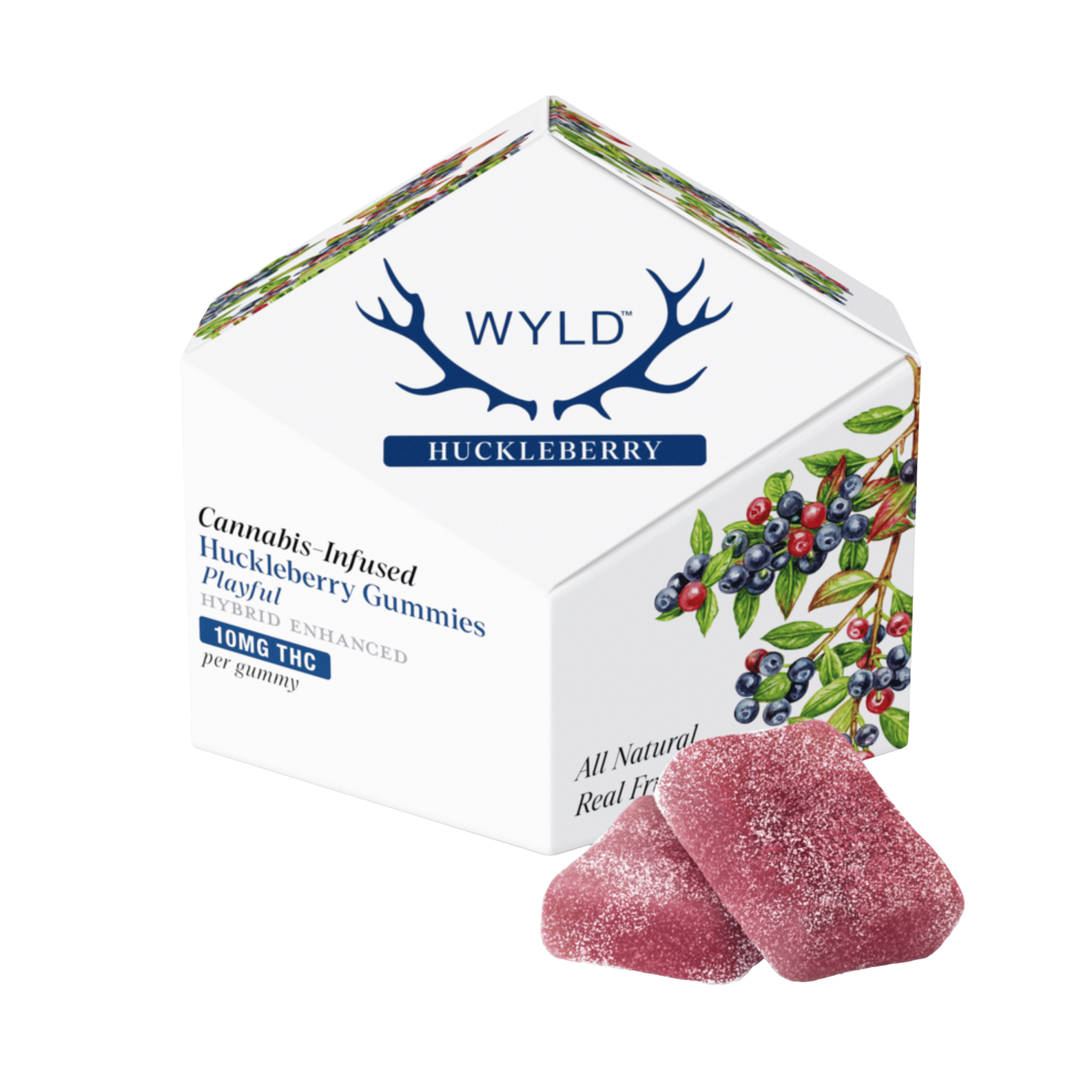 Hybrid Huckleberry Gummies - 100mg - WYLD - - $15 - Edibles