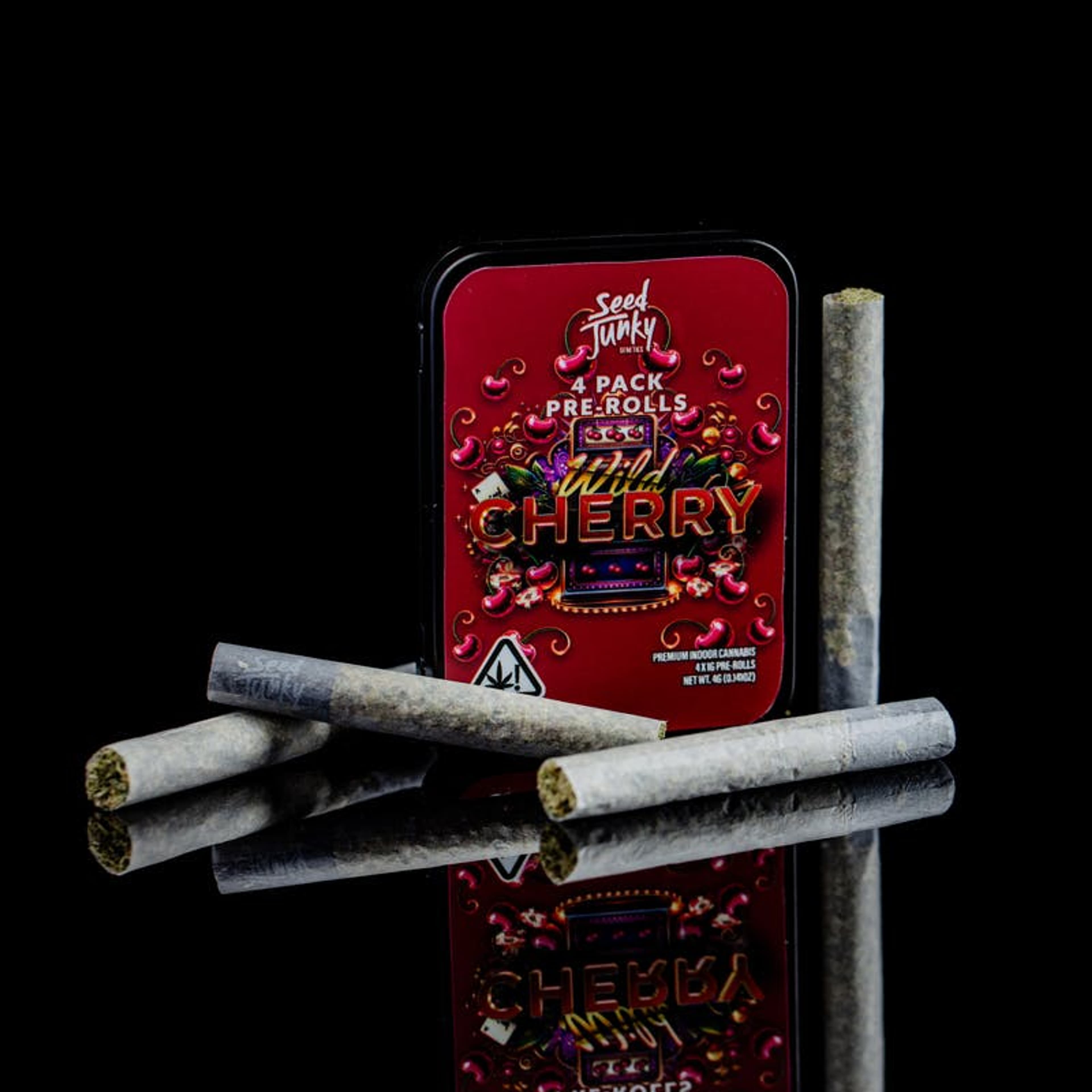 Wild Cherry – 4 Pack (1g Prerolls) - Seed Junky - - $37.50 - Pre-Rolls