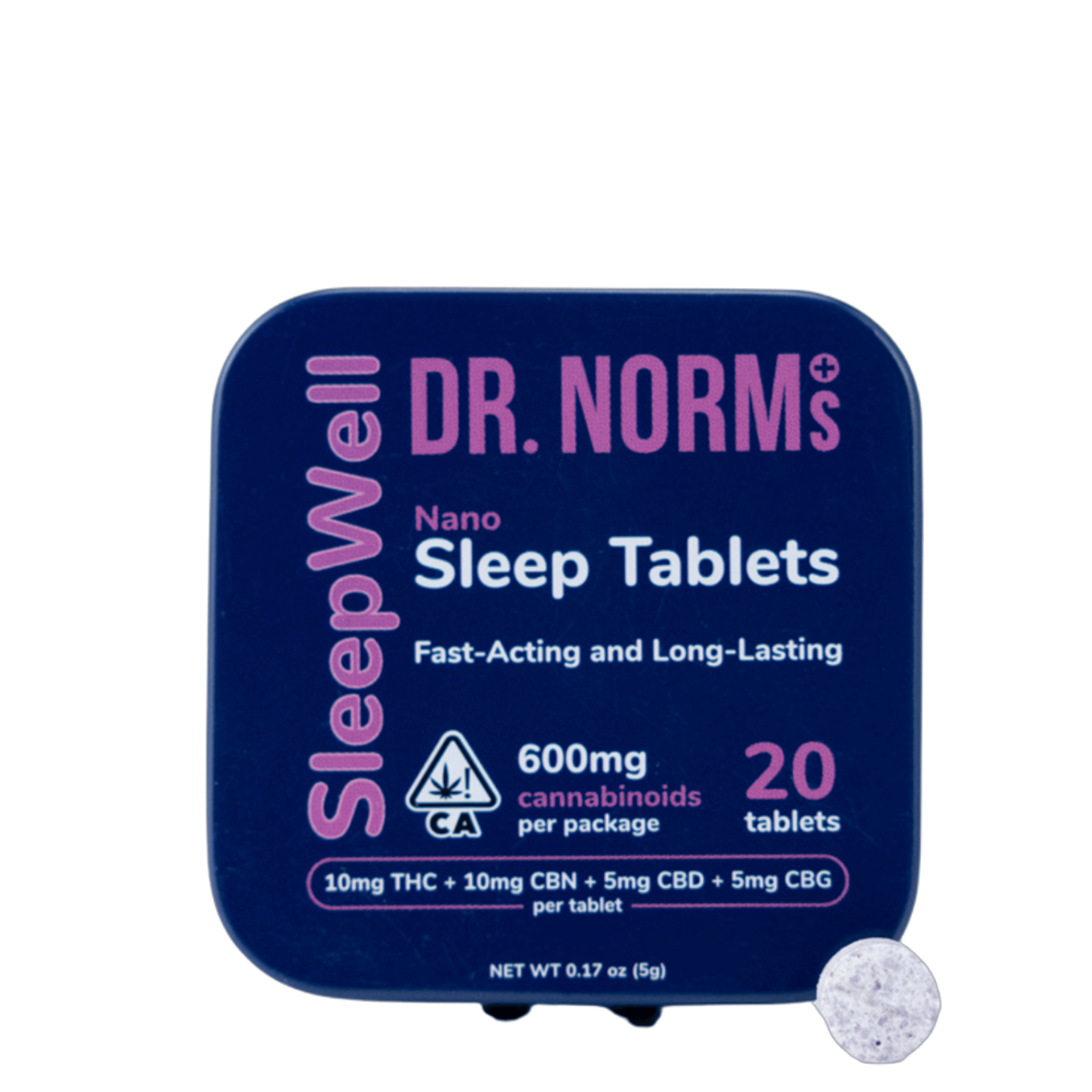 Sleepwell Nano Sleep Tablets (600Mg) (20Pk) - Dr. Norm's - (600Mg) (20Pk) - $40 - Pill