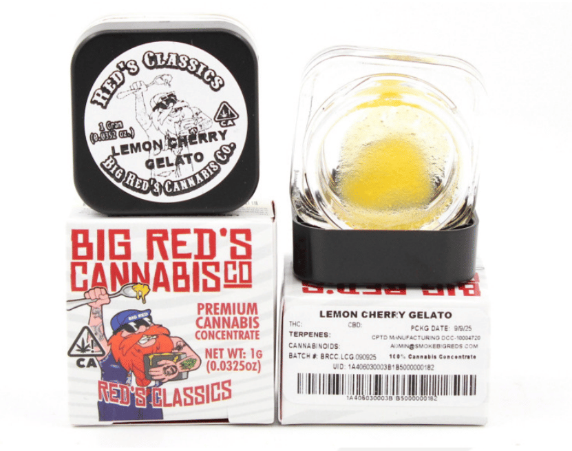 BIG RED - Lemon Cherry Gelato (H) - 1g Sauce - BIG RED - Gram - $20 - Concentrates