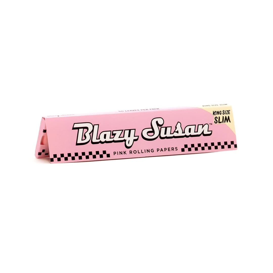 BLAZY SUSAN - King-Size Pink Rolling Papers - 50 Leaves - BLAZY SUSAN - Pack - $3 - Accessories