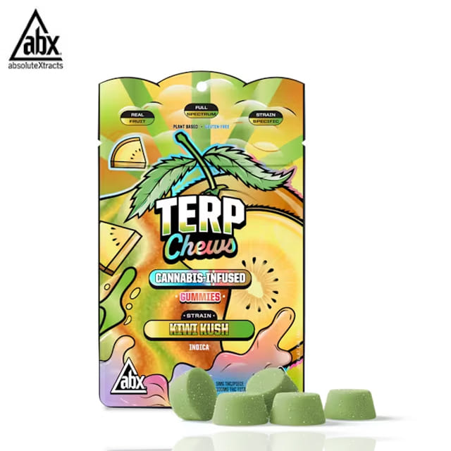 ABX - Kiwi Kush - Terp Chews Gummies - 100mg - ABX -  - $11.99 - Edibles