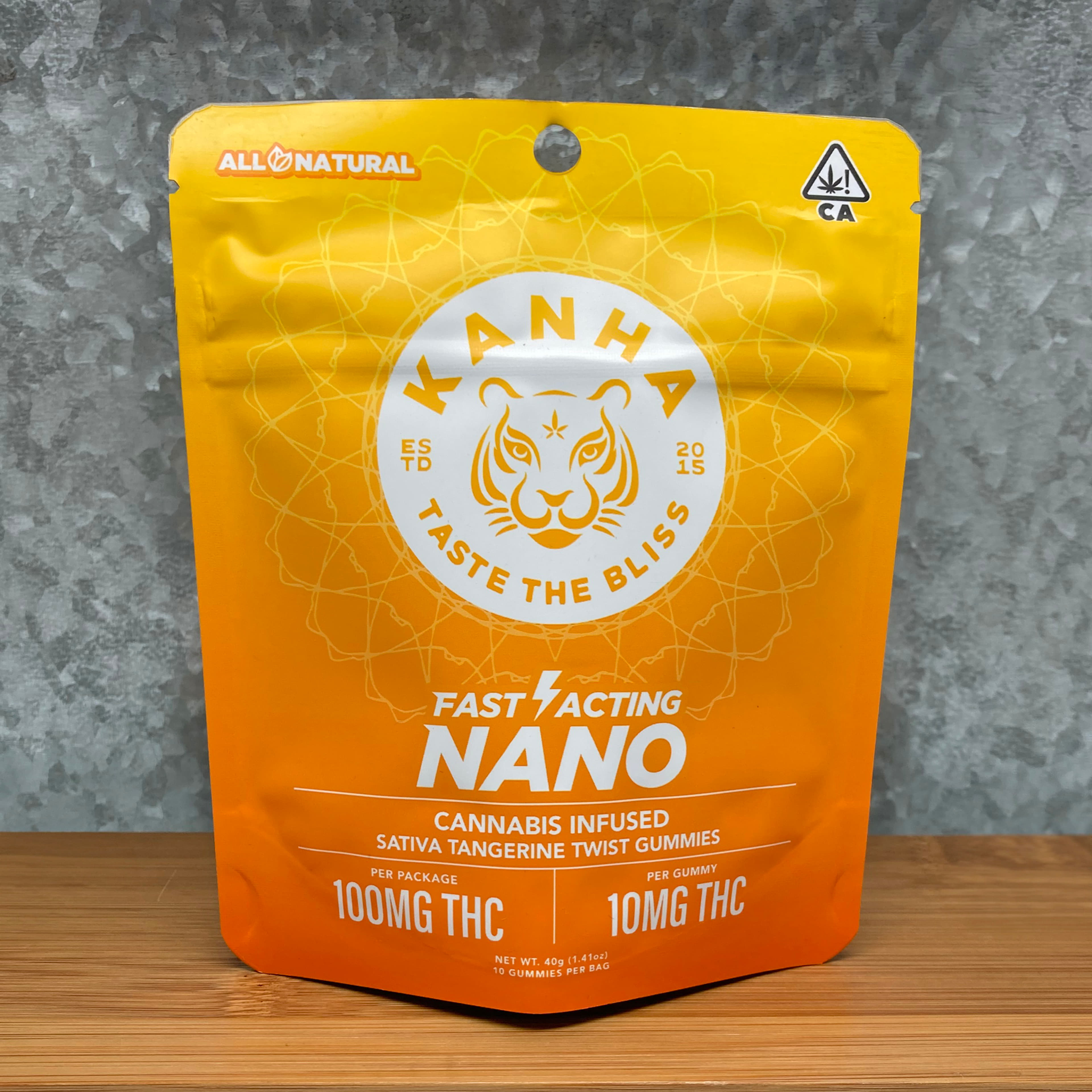 Tangerine Twist Nano Gummies 100mg. - Kanha - - $28 - Edible