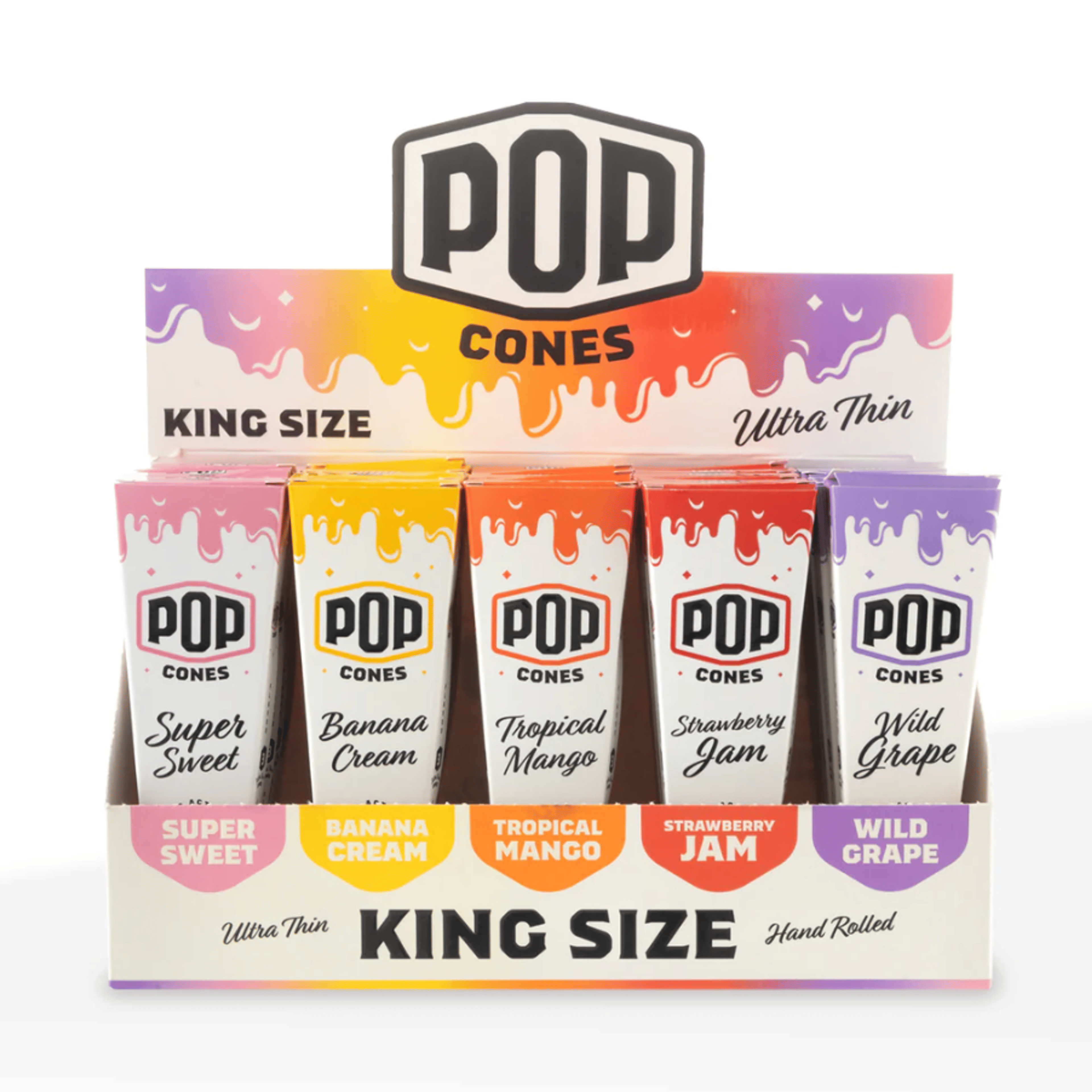 Pop Cones | Flavor Activated Cones King Size 3pk - Ultra Thin - Pop Cones - Wild Grape - $5 - Accessories