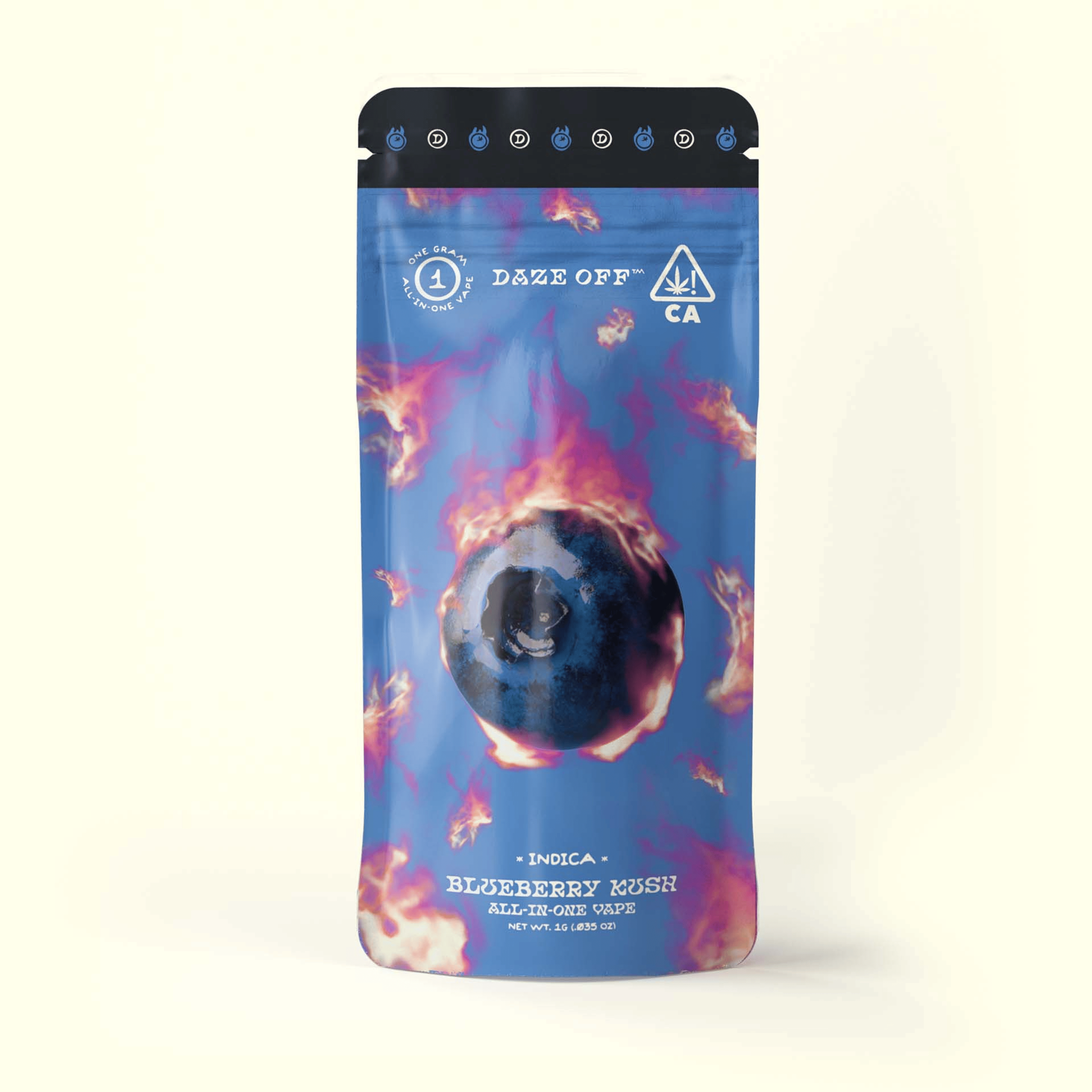 Blueberry Kush All-In-One Vape - Daze Off - Gram - $30 - All-in-Ones