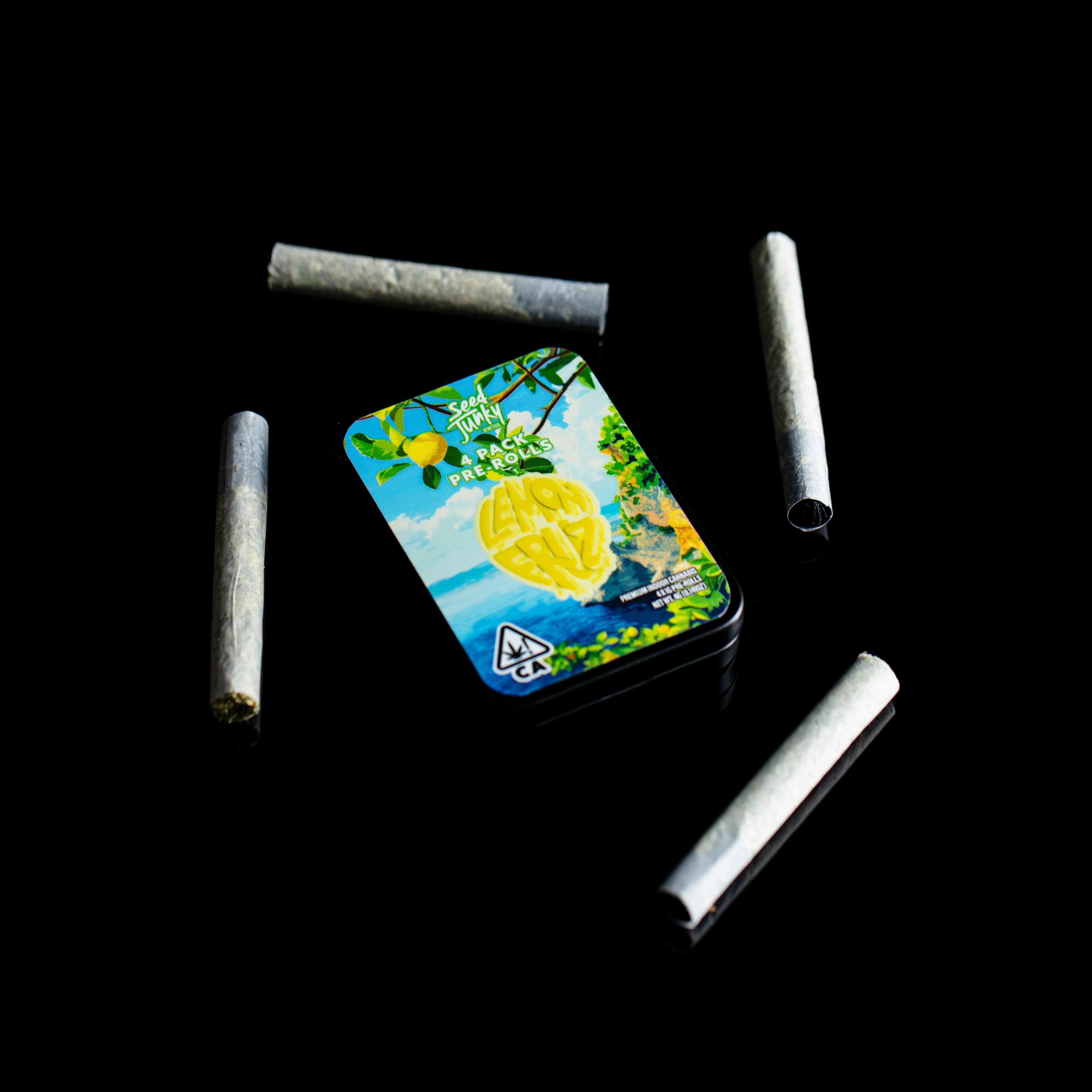 Lemon Fruz – 4 Pack (1g Prerolls) - Seed Junky - - $37.50 - Pre-Rolls