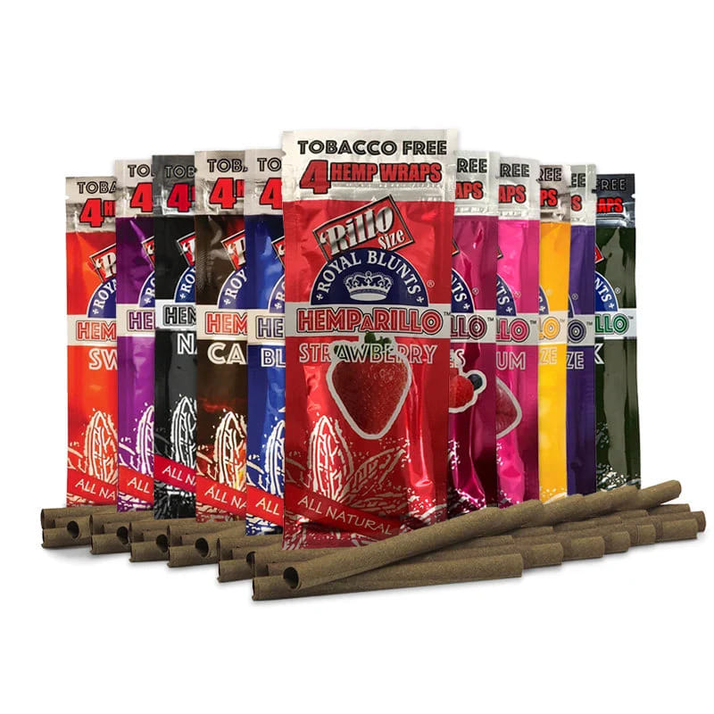 HEMPARILLO - 4pk Hemp Blunt Wraps - 4 Flavors - Hemparillo - Blueberry - $3 - Accessories