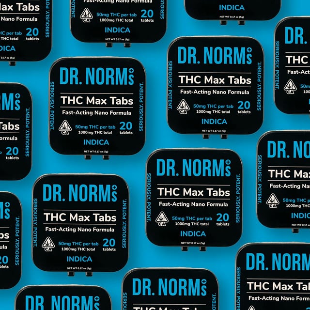 Dr. Norms THC INDICA Max Tablets 1000 Mg
