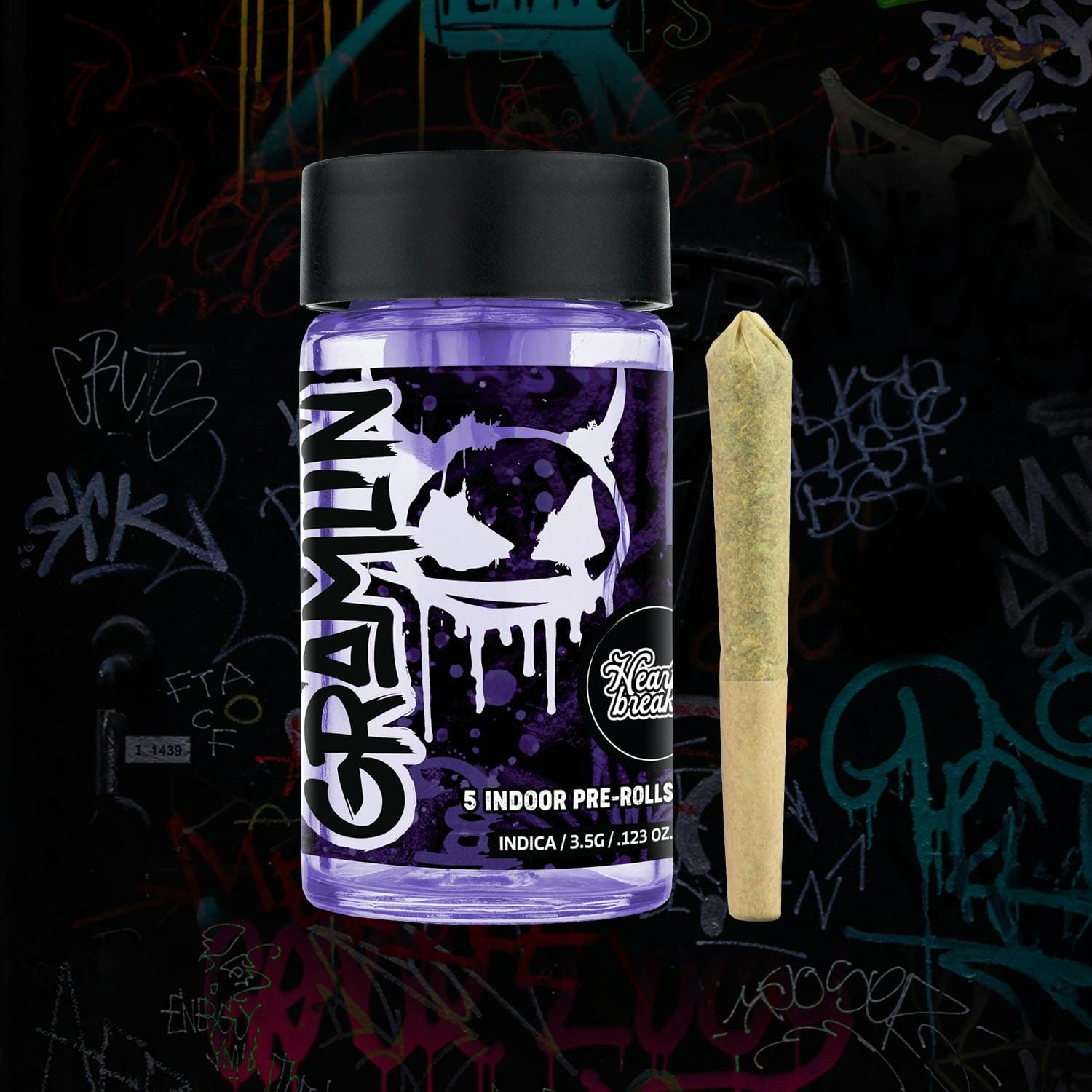 Heartbreaker Preroll 3.5g (5ct) - GRAMLIN -  - $19.50 - Pre-Rolls